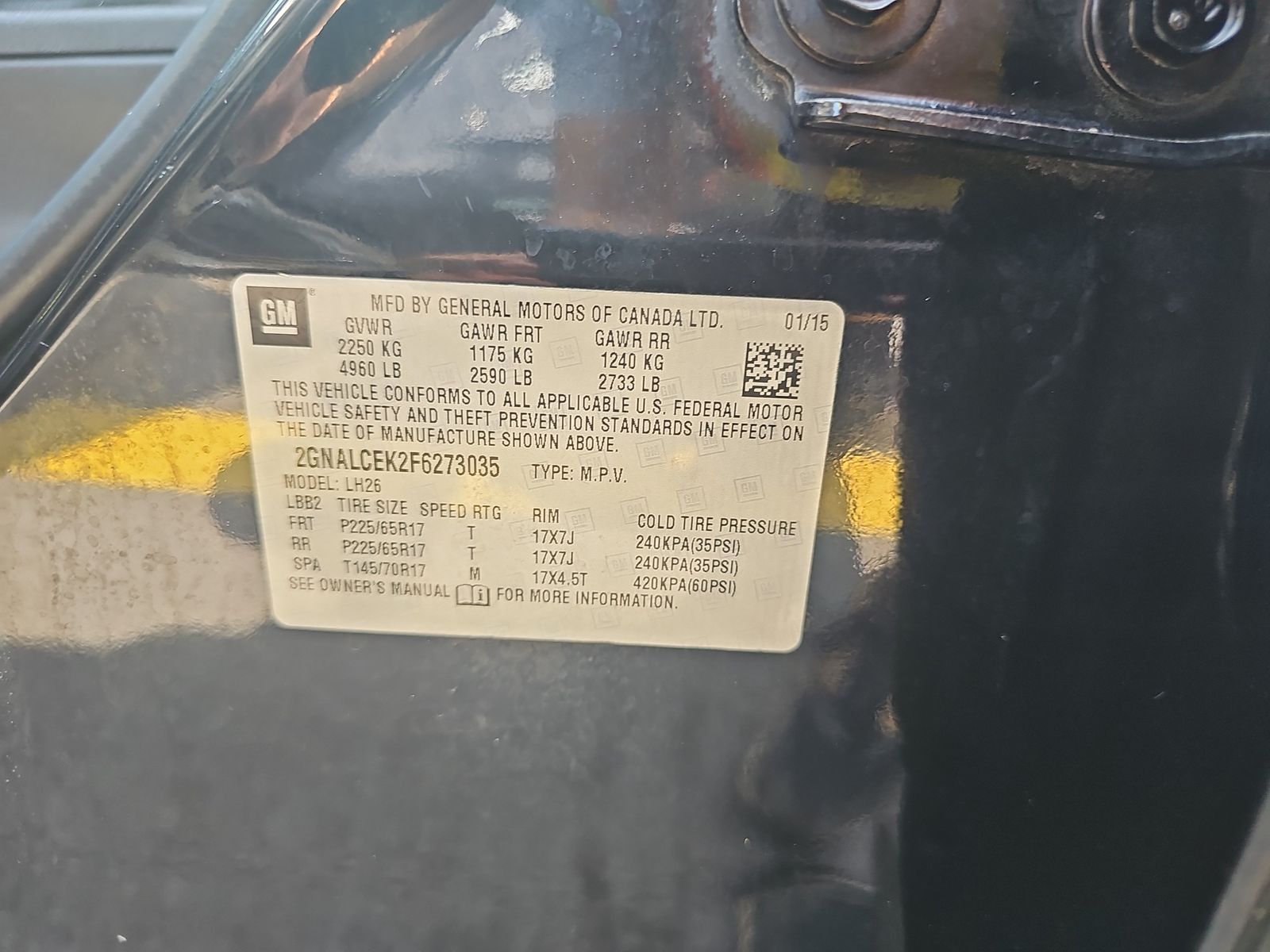 2015 Chevrolet Equinox LT FWD