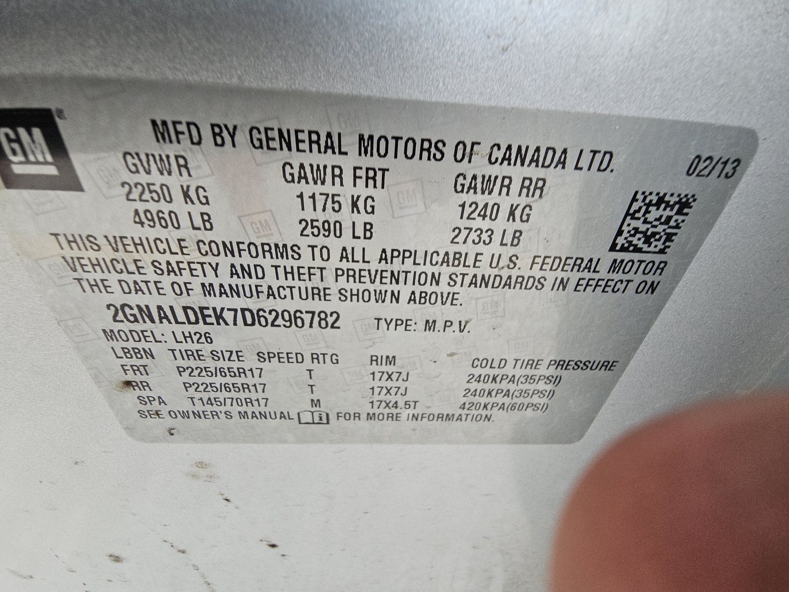 2013 Chevrolet Equinox LT FWD