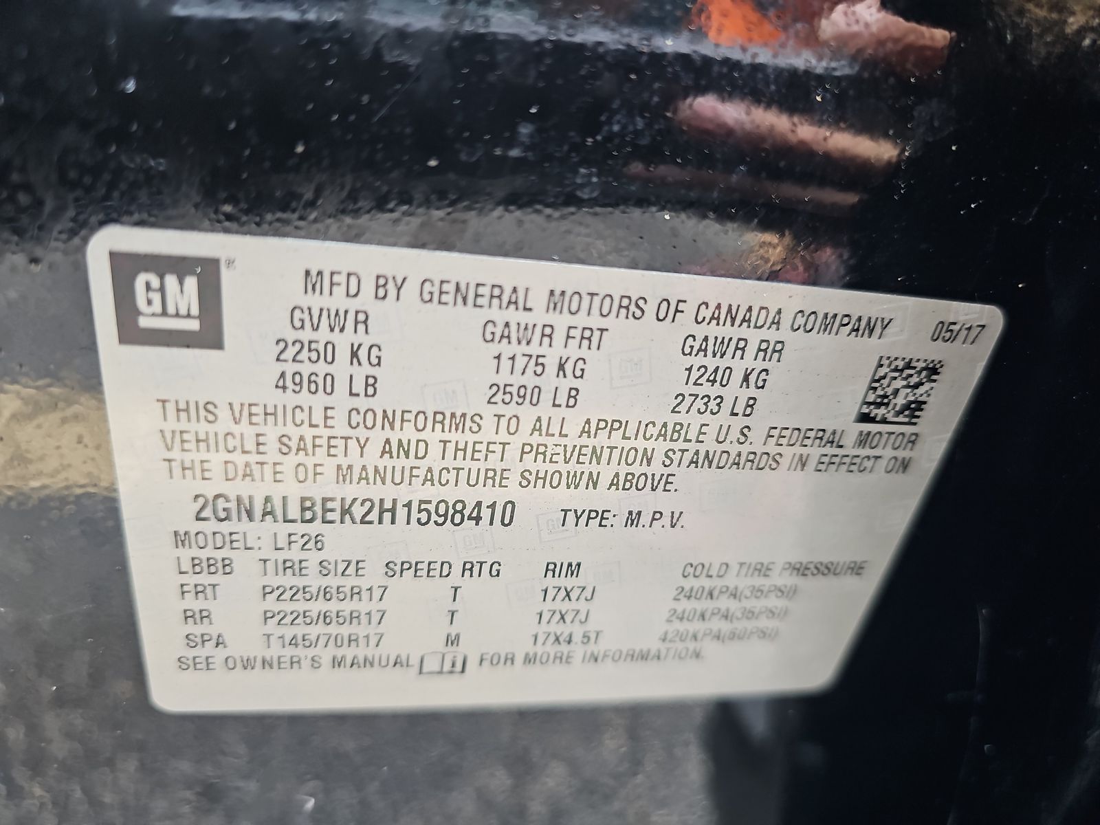 2017 Chevrolet Equinox LS FWD