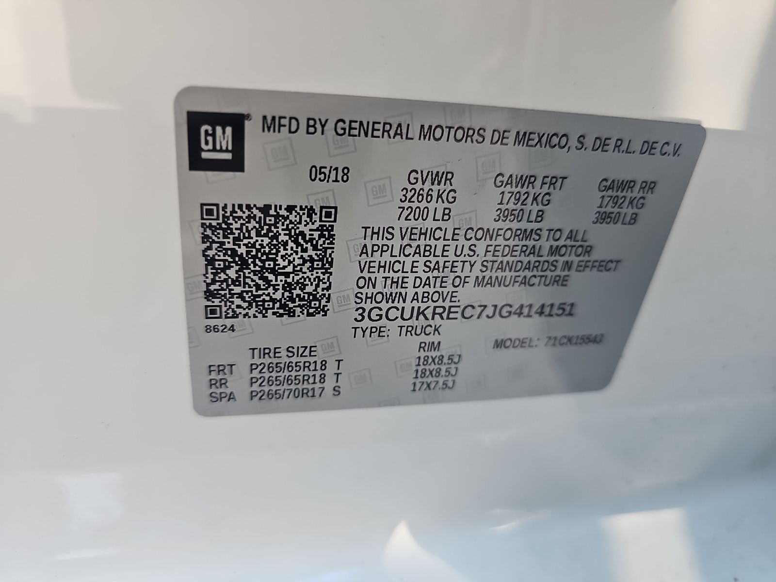 2018 Chevrolet Silverado 1500 LT Z71 AWD