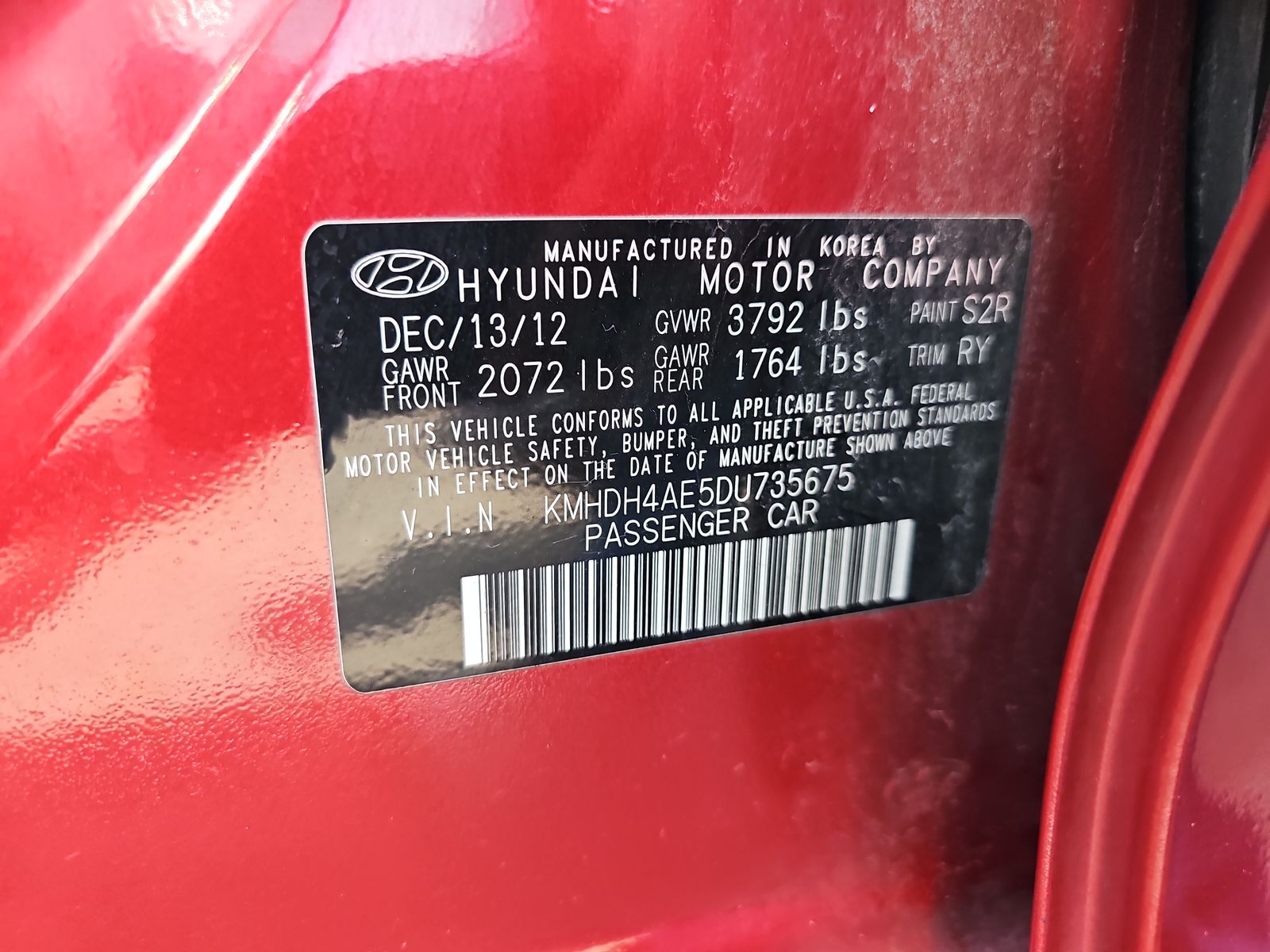 2013 Hyundai Elantra Limited FWD