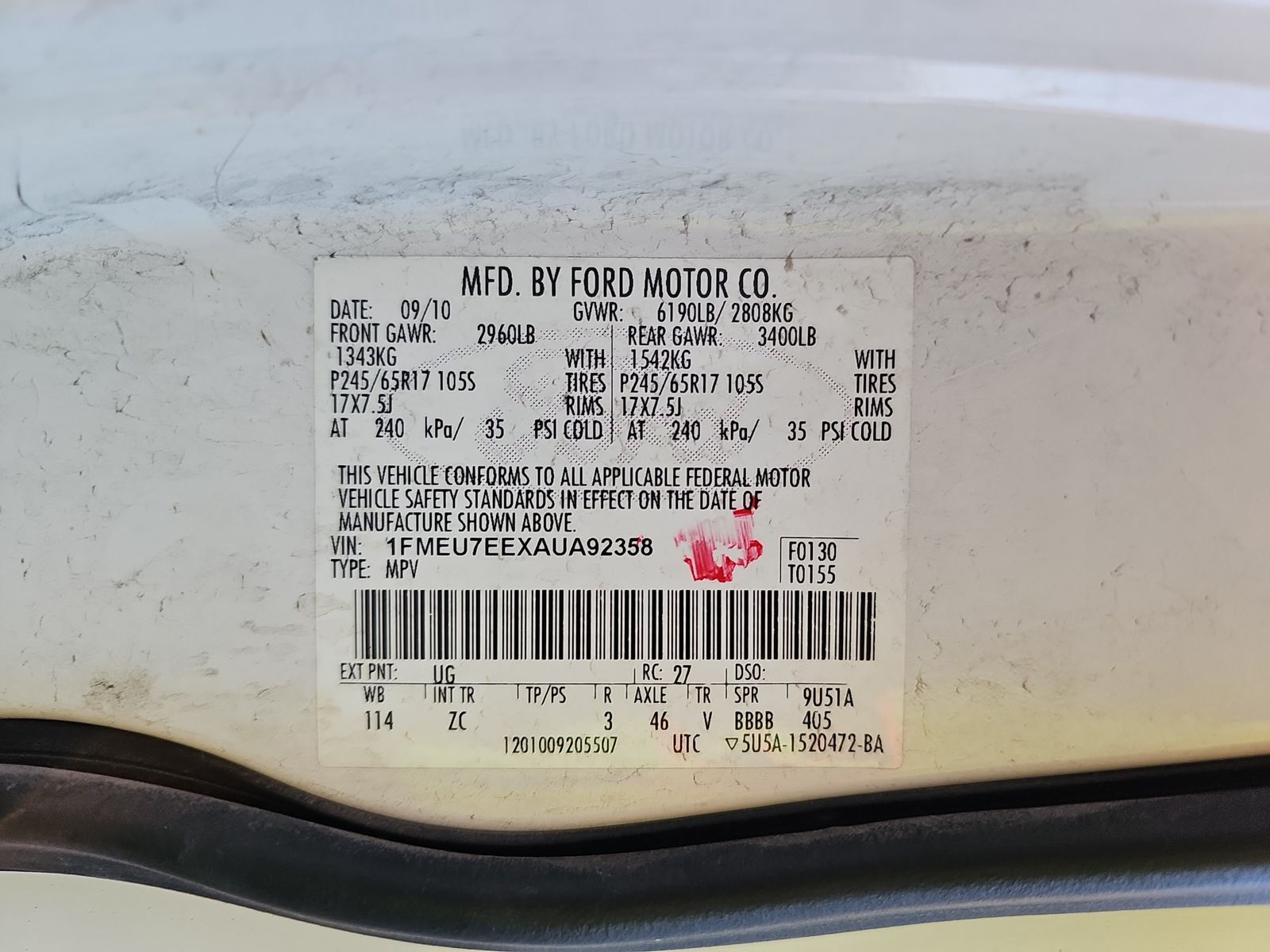 2010 Ford Explorer Eddie Bauer AWD