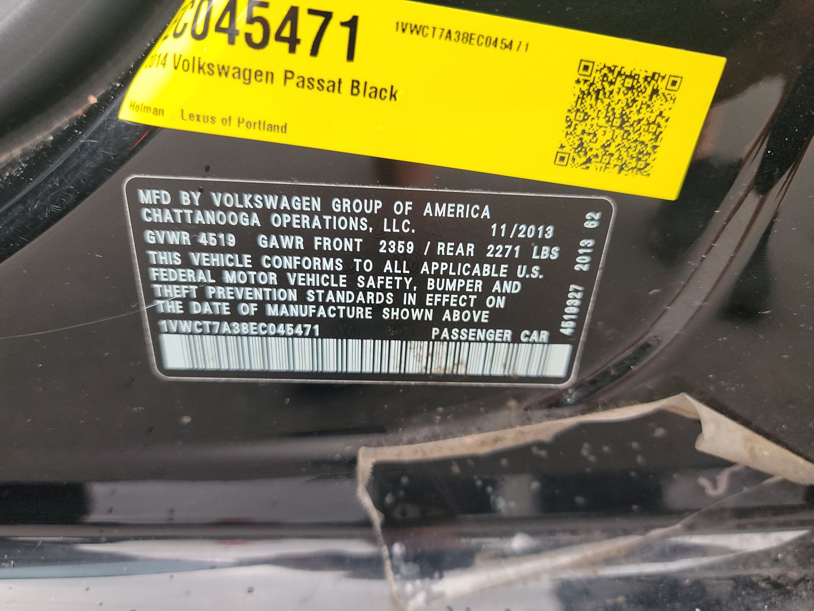2014 Volkswagen Passat 1.8T SEL Premium FWD