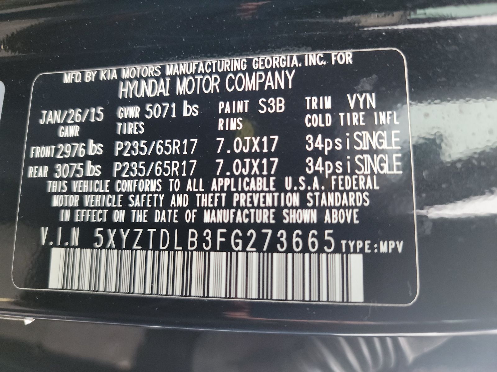 2015 Hyundai Santa Fe Sport Base AWD