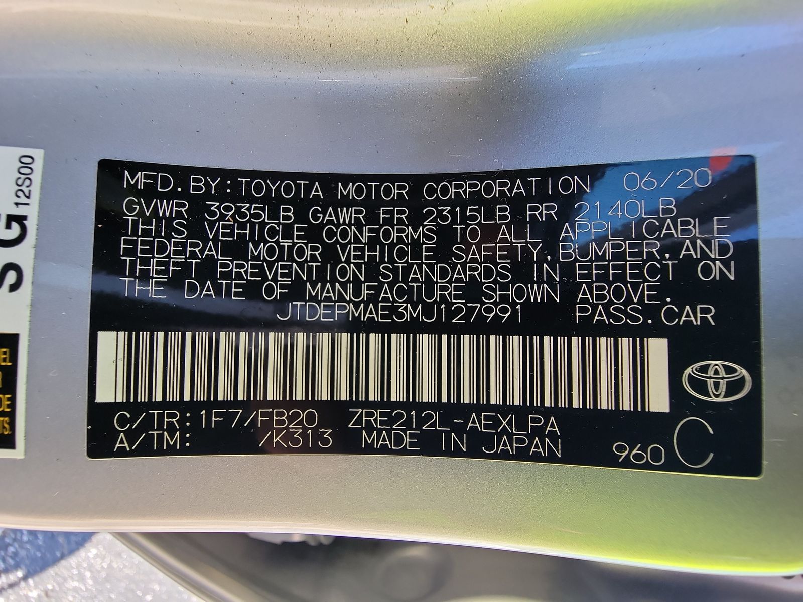 2021 Toyota Corolla LE FWD