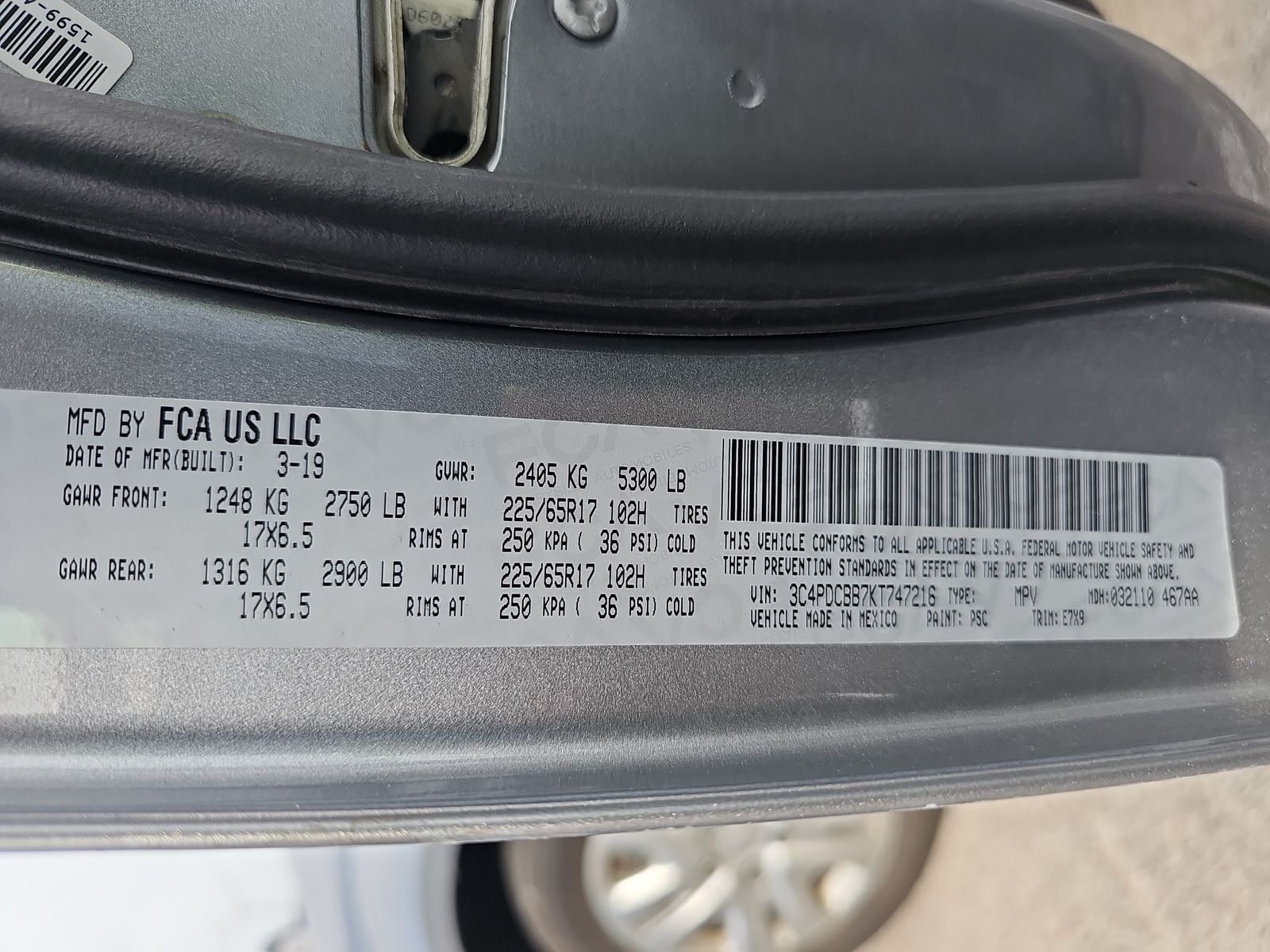 2019 Dodge Journey SE FWD