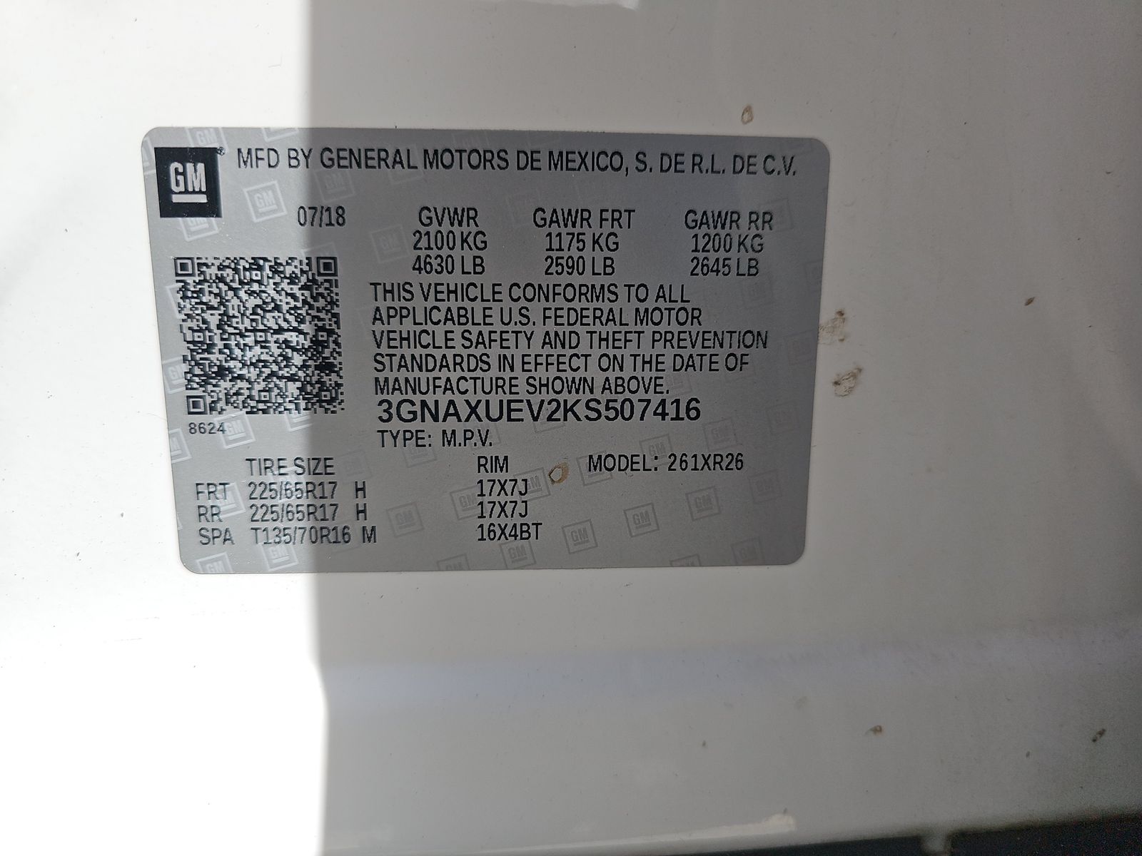 2019 Chevrolet Equinox LT AWD