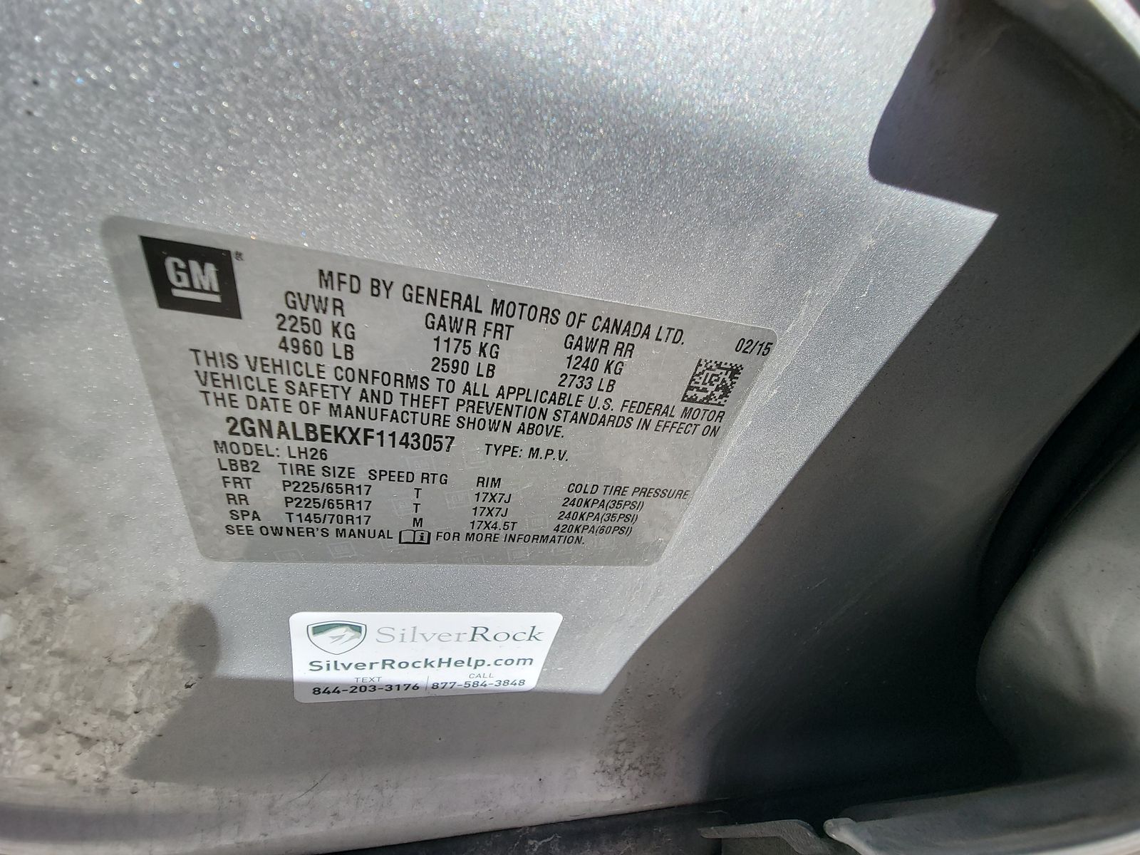 2015 Chevrolet Equinox LT FWD