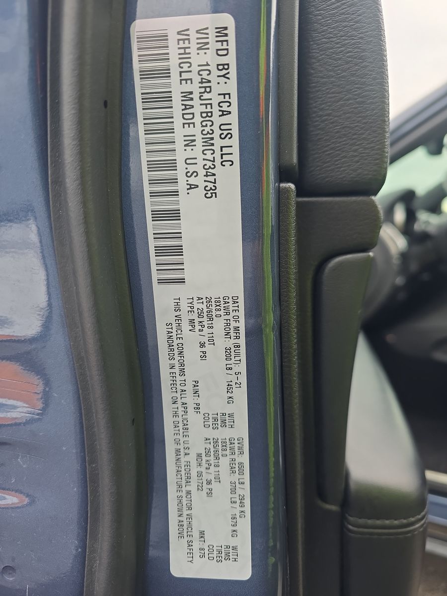 2021 Jeep Grand Cherokee Limited AWD