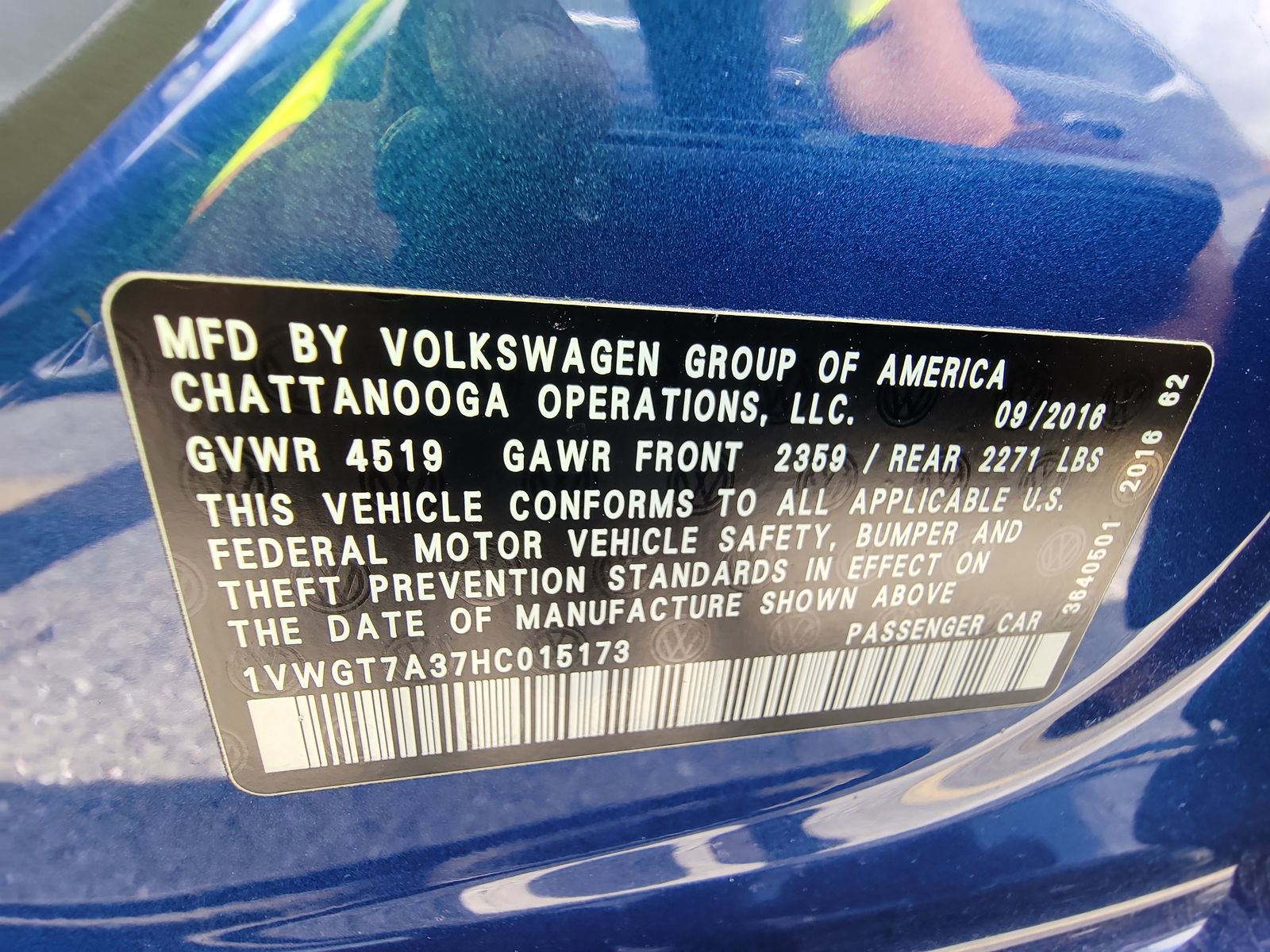 2017 Volkswagen Passat 1.8T SE FWD