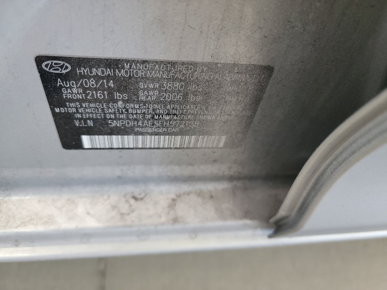 2015 Hyundai Elantra SE FWD