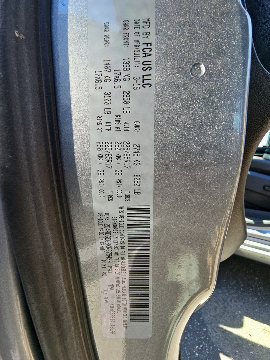 2019 Dodge Grand Caravan GT FWD