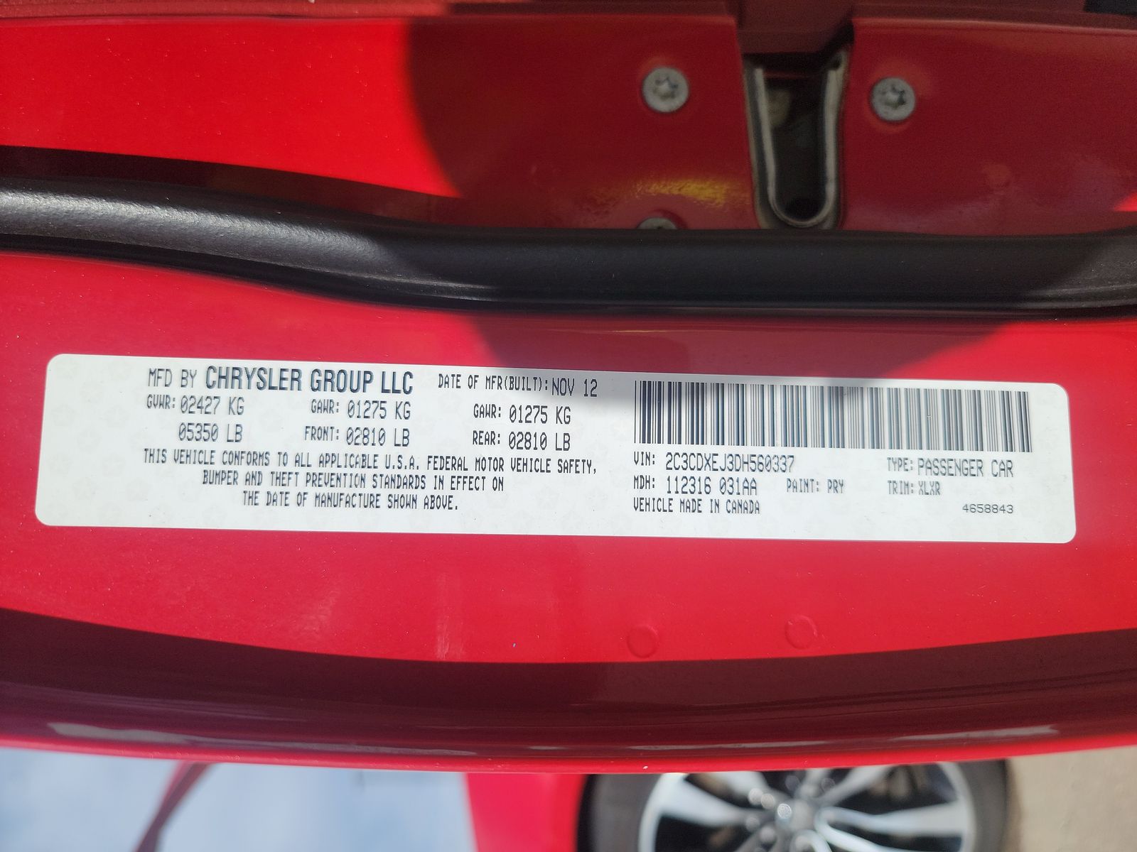 2013 Dodge Charger SRT8 RWD