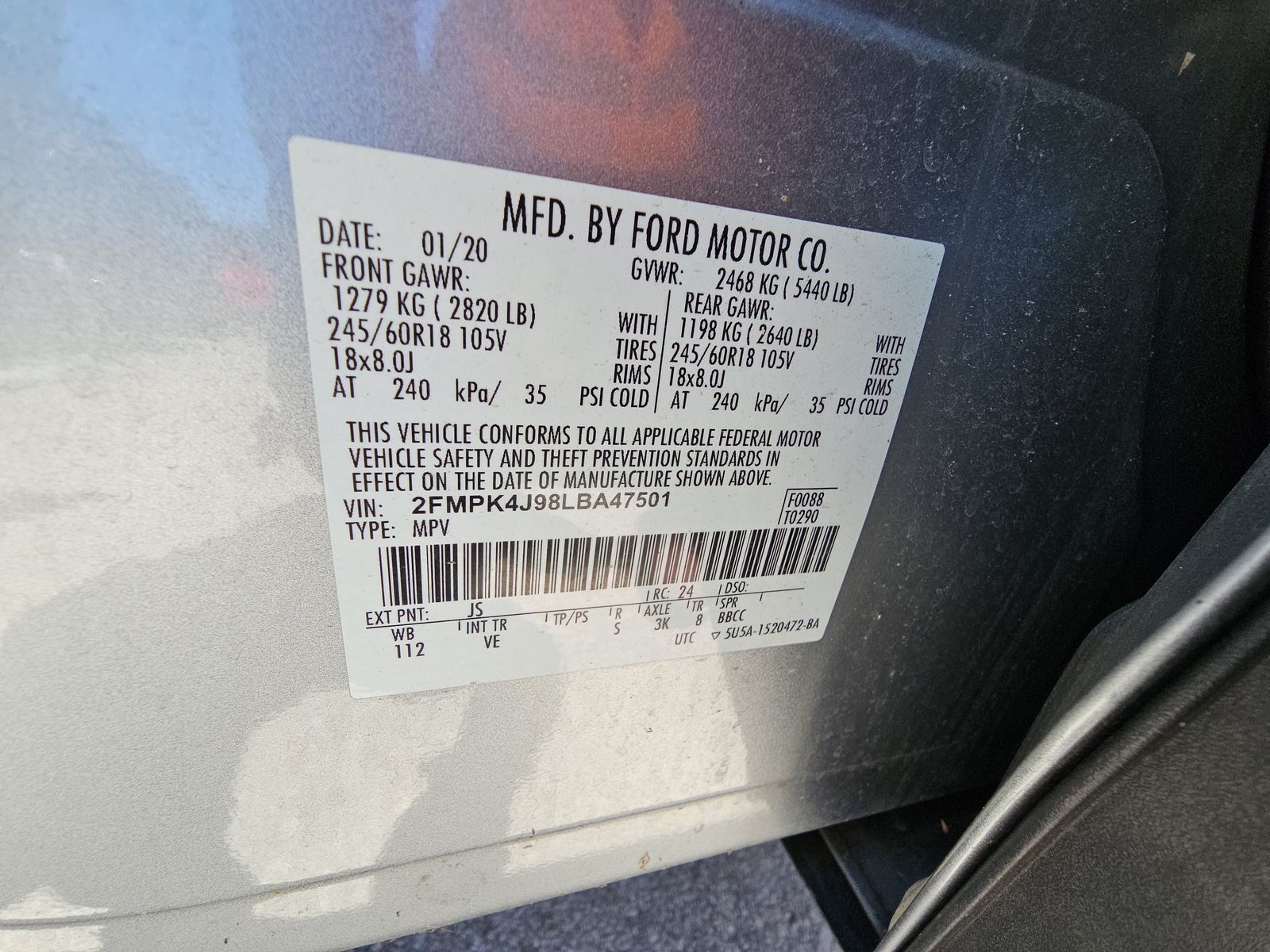 2020 Ford Edge SEL AWD