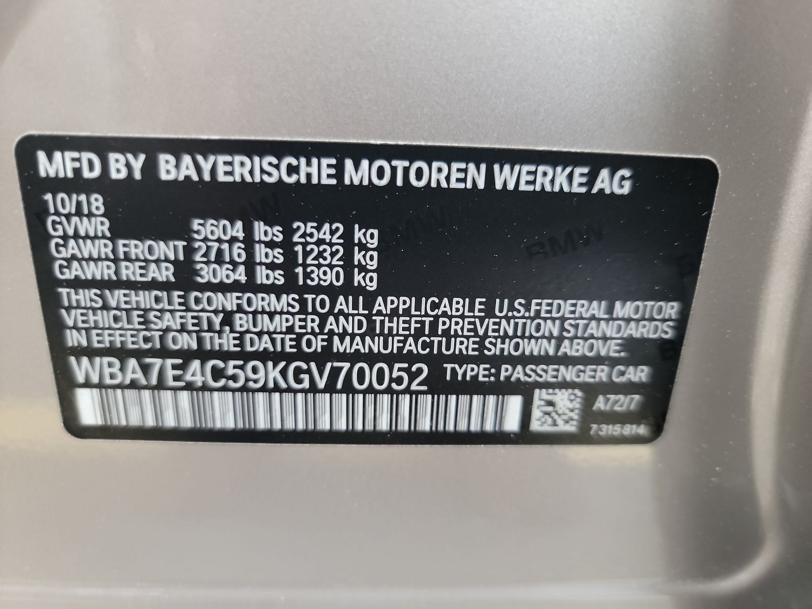 2019 BMW 7 Series 740i xDrive AWD