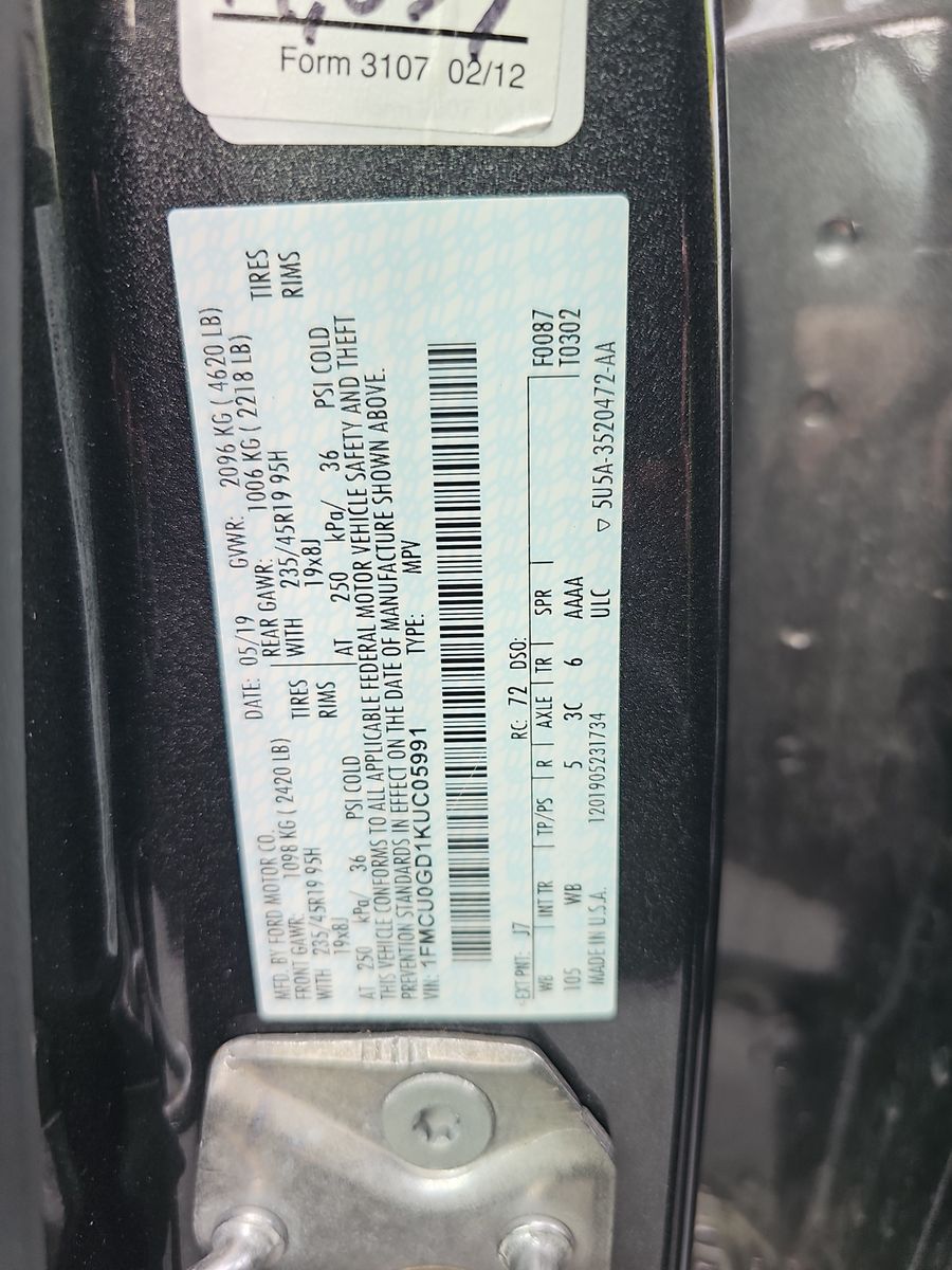 2019 Ford Escape SE FWD