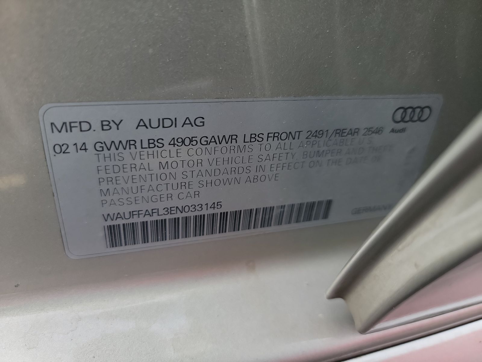 2014 Audi A4 2.0T Premium Plus AWD