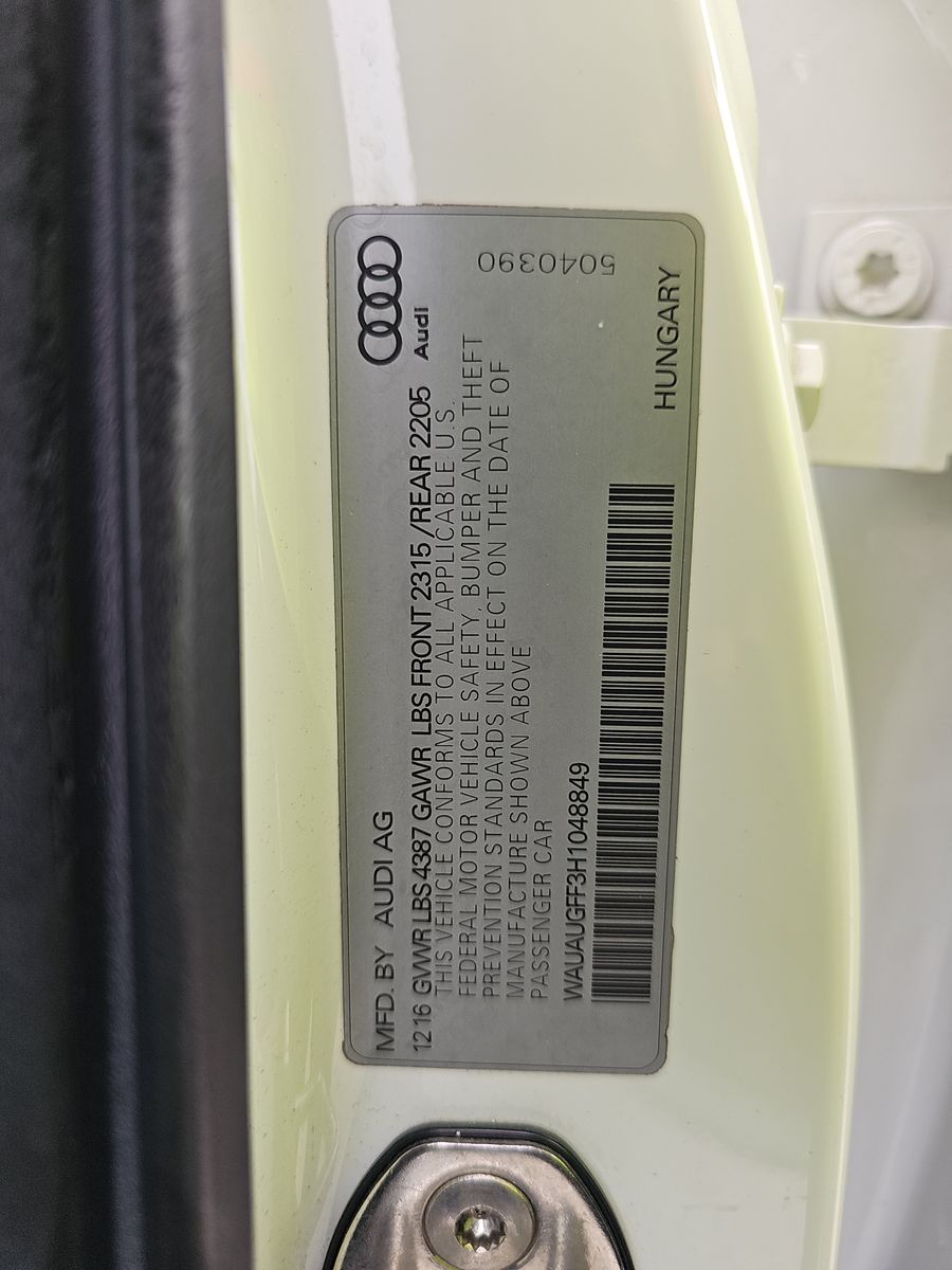 2017 Audi A3 2.0T Premium FWD