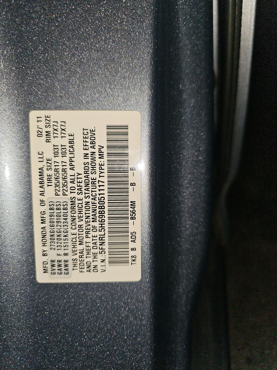 2011 Honda Odyssey EX-L FWD