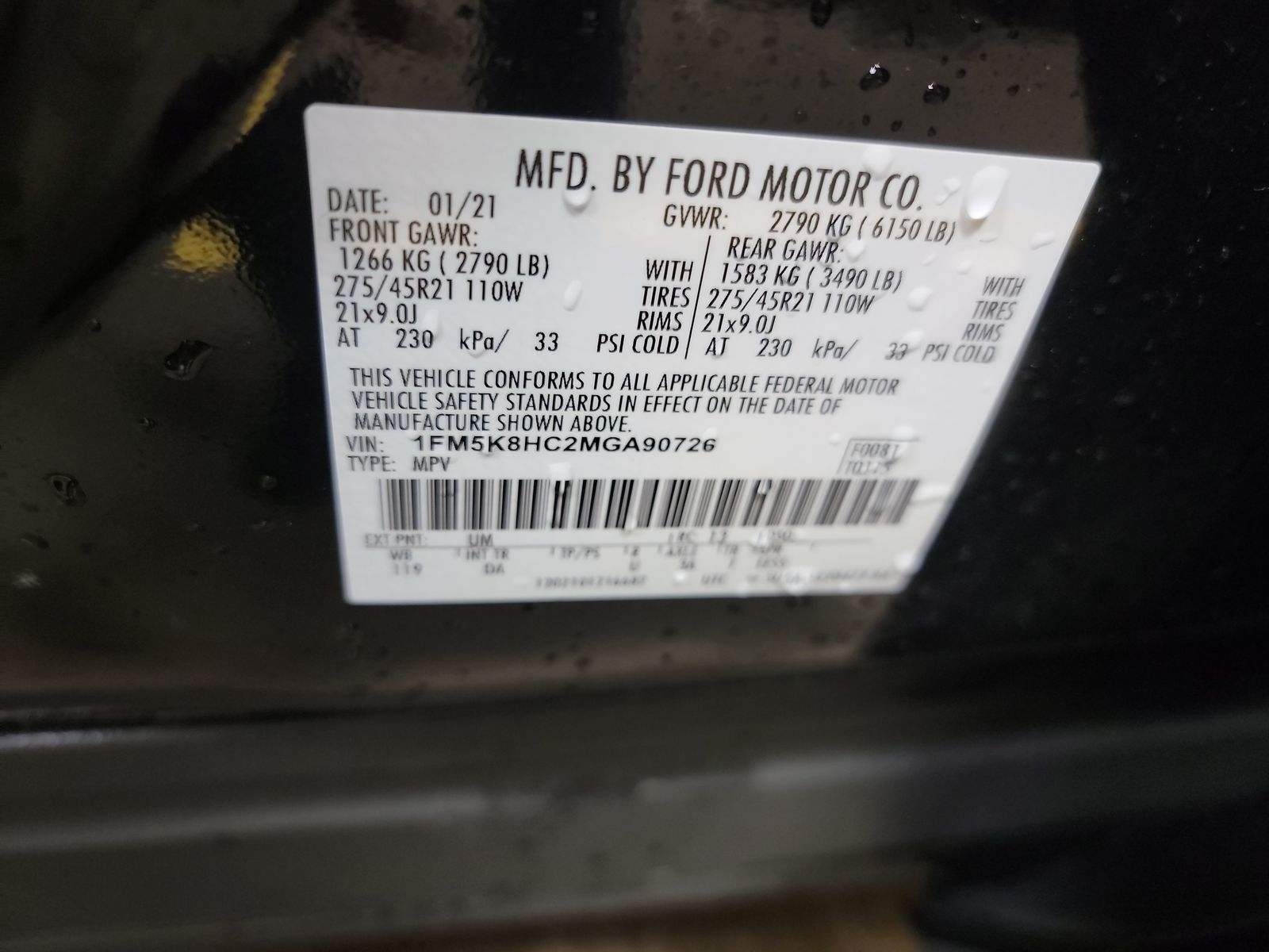 2021 Ford Explorer Platinum AWD