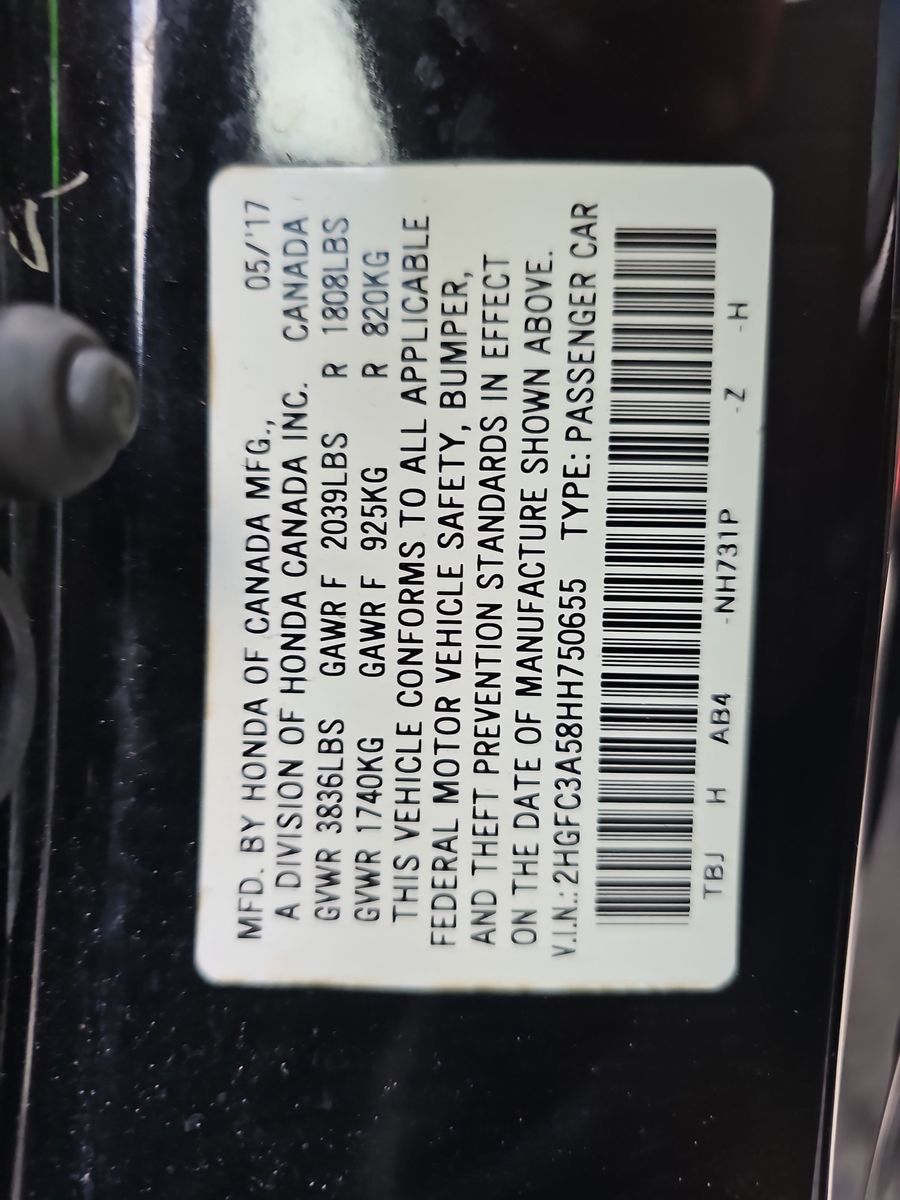 2017 Honda Civic Si FWD