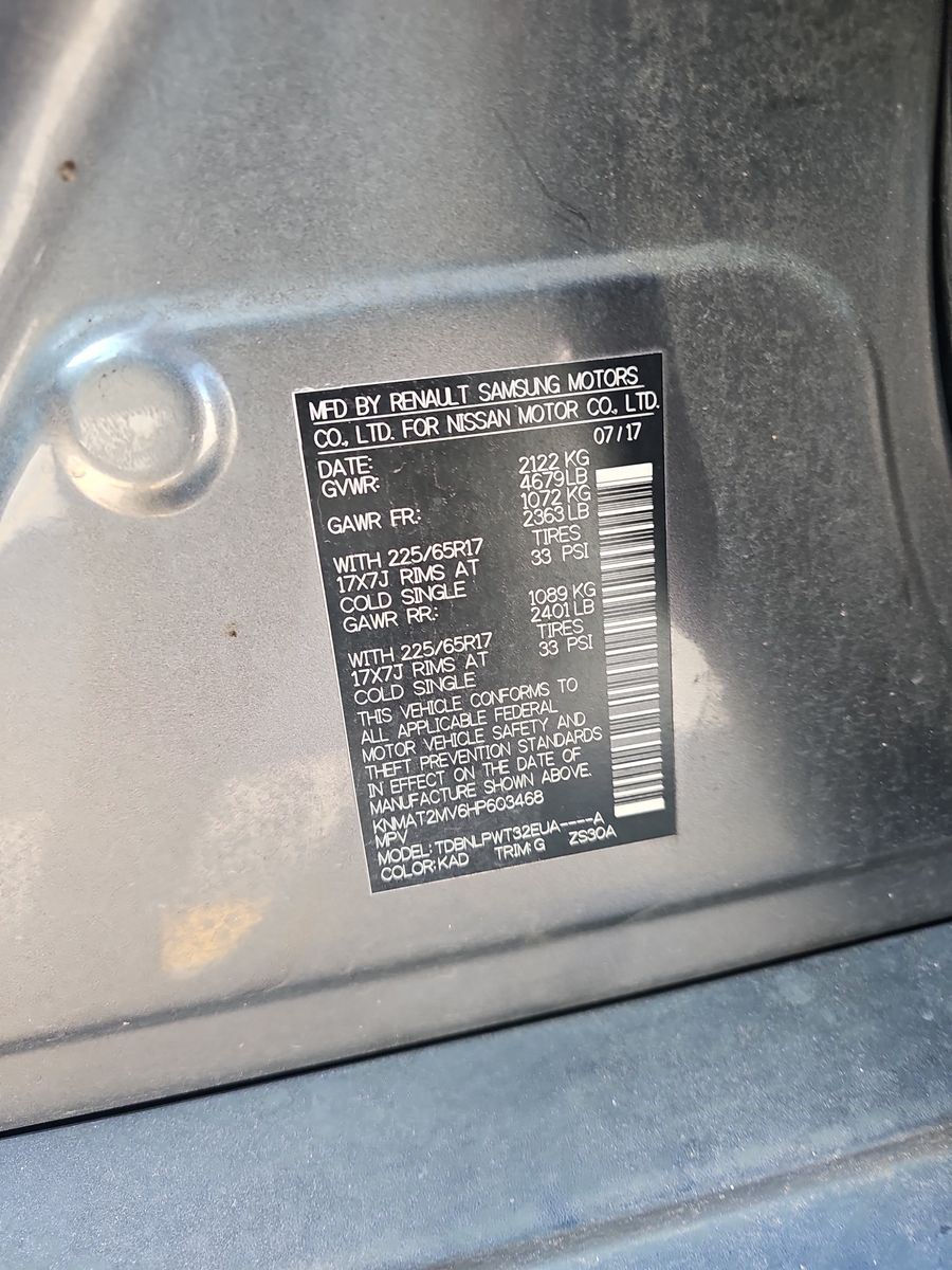 2017 Nissan Rogue S AWD