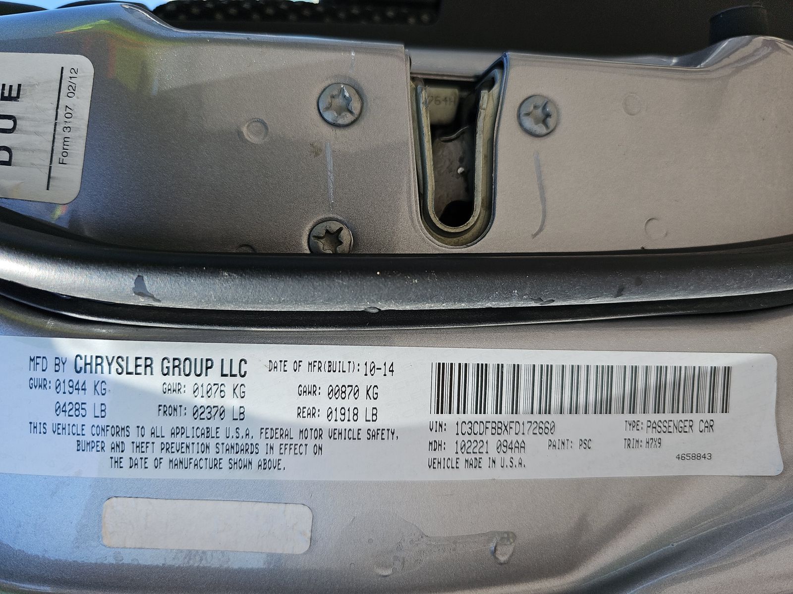 2015 Dodge Dart SXT FWD