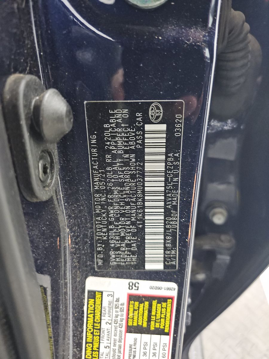 2021 Toyota Camry XSE AWD