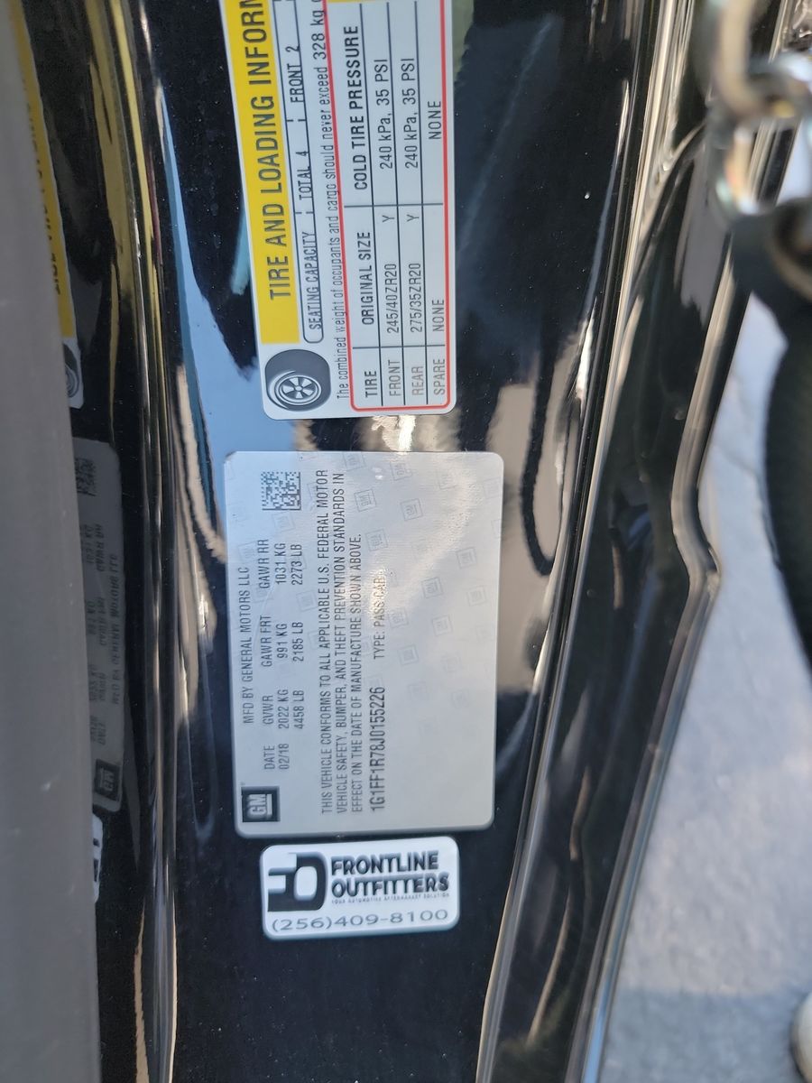 2018 Chevrolet Camaro 1SS RWD