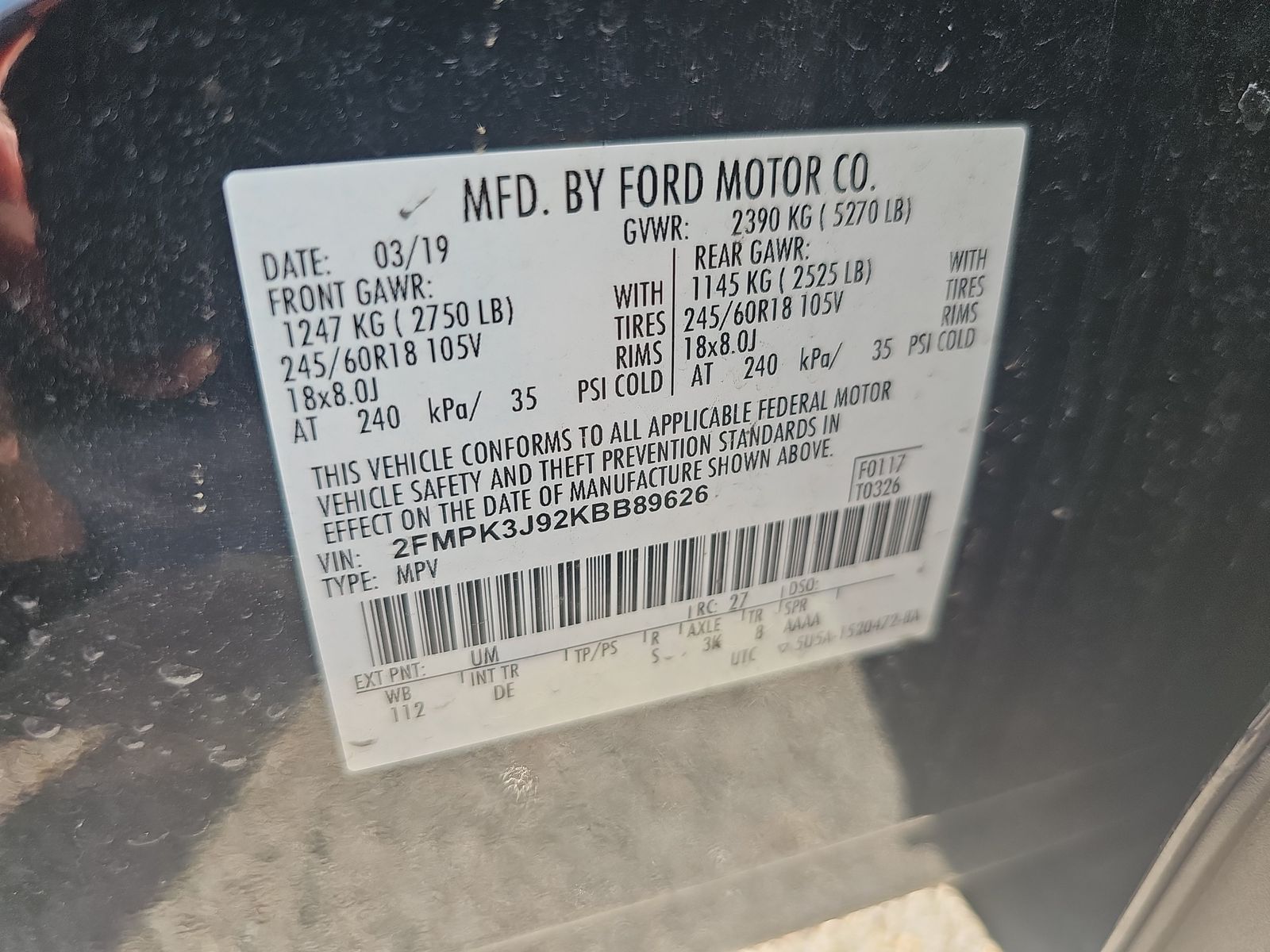 2019 Ford Edge SEL FWD
