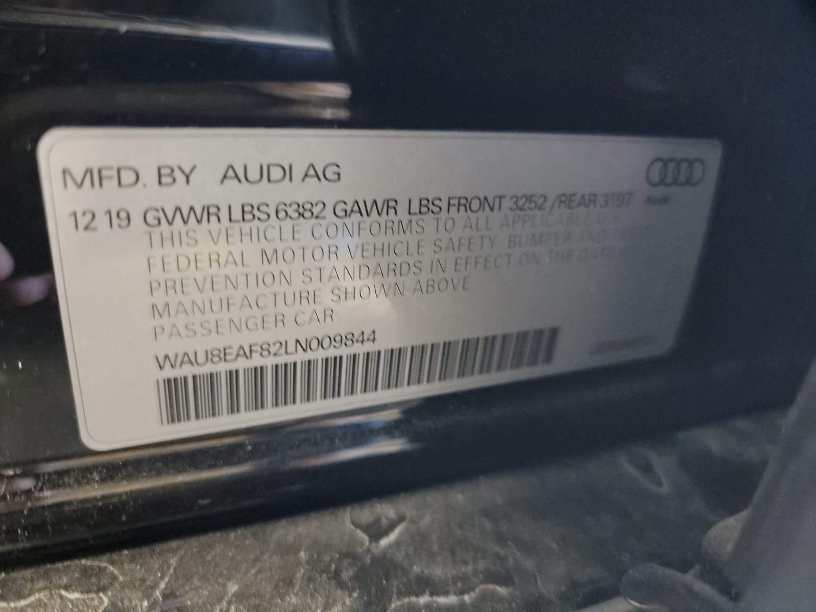 2020 Audi A8 L 4.0T AWD