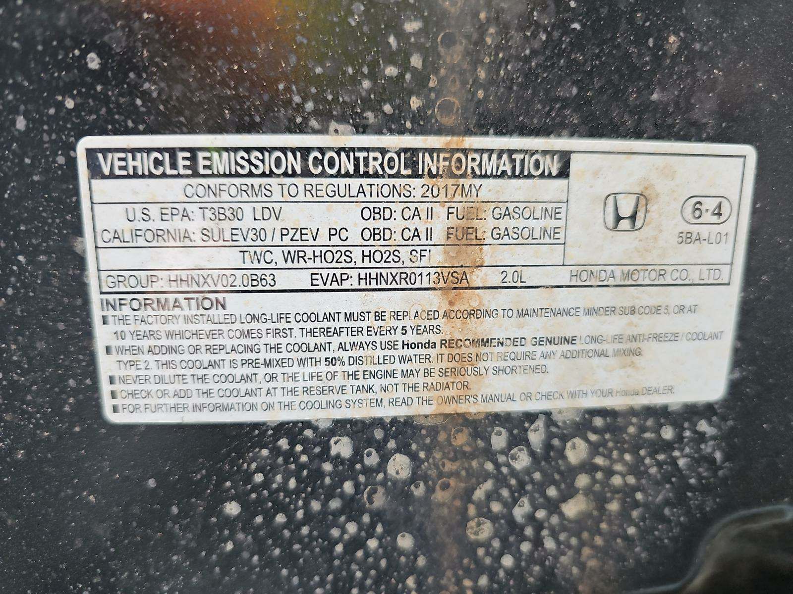 2017 Honda Civic EX FWD