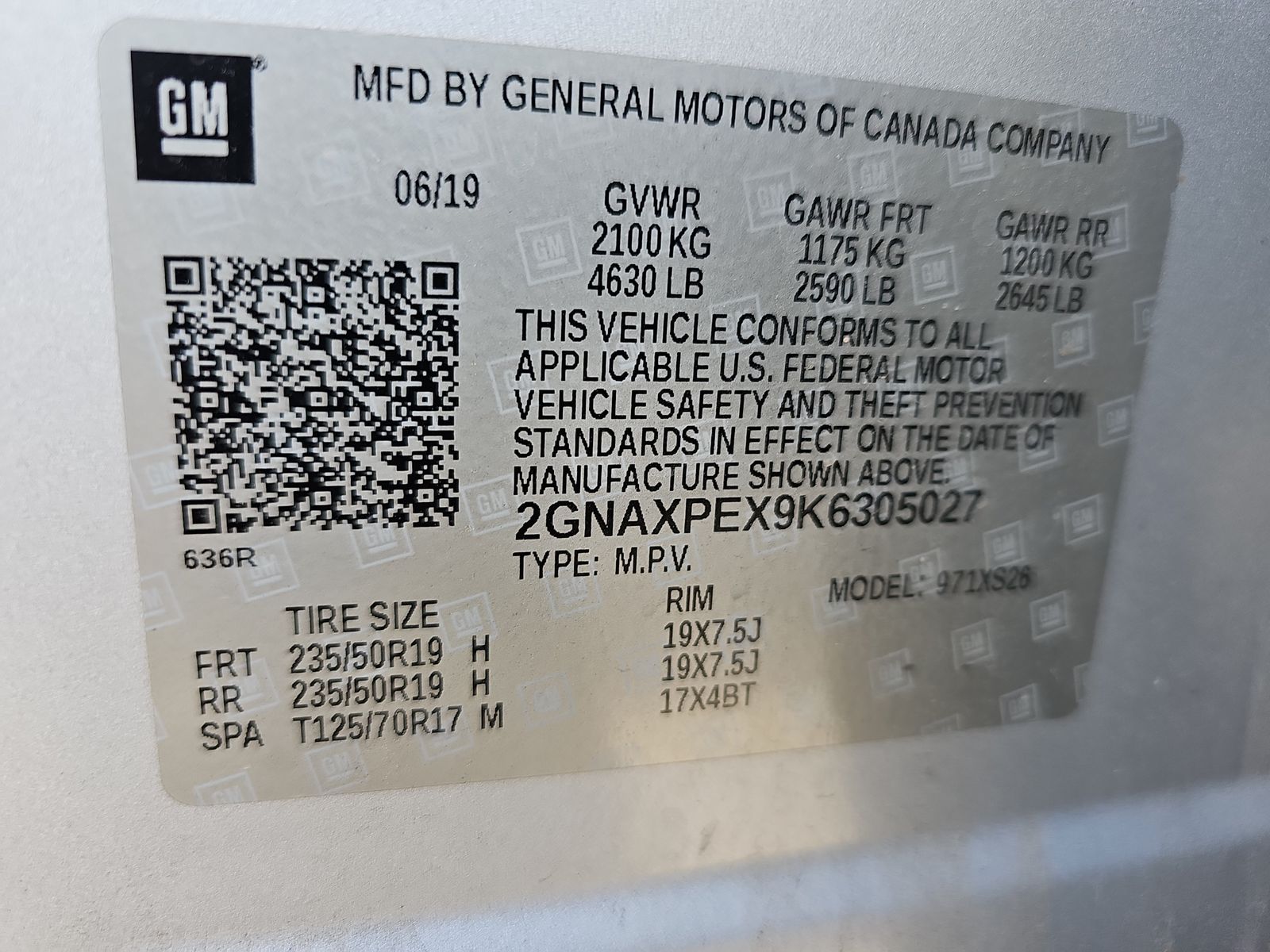 2019 Chevrolet Equinox Premier FWD