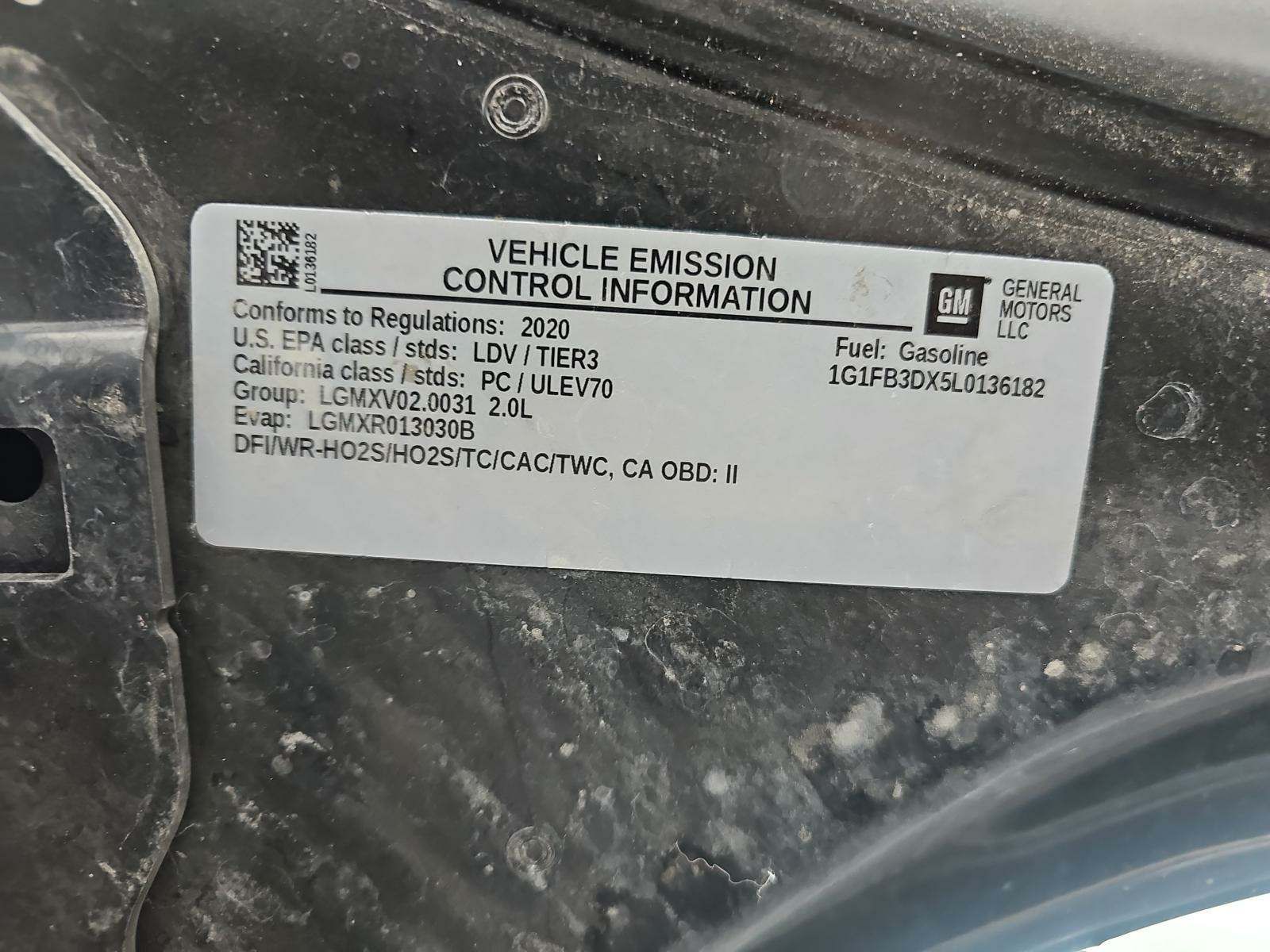 2020 Chevrolet Camaro 1LT RWD