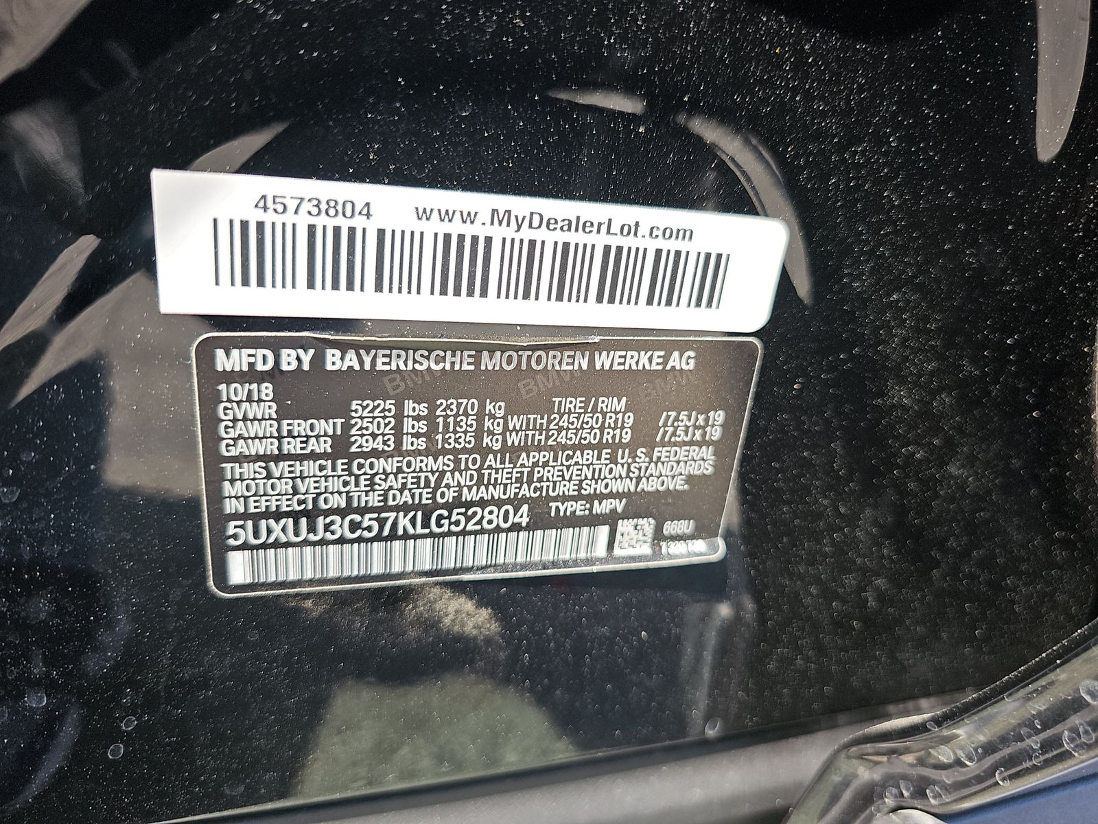 2019 BMW X4 xDrive30i AWD