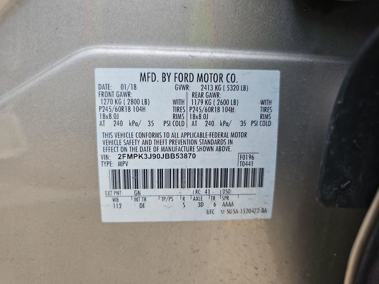 2018 Ford Edge SEL FWD