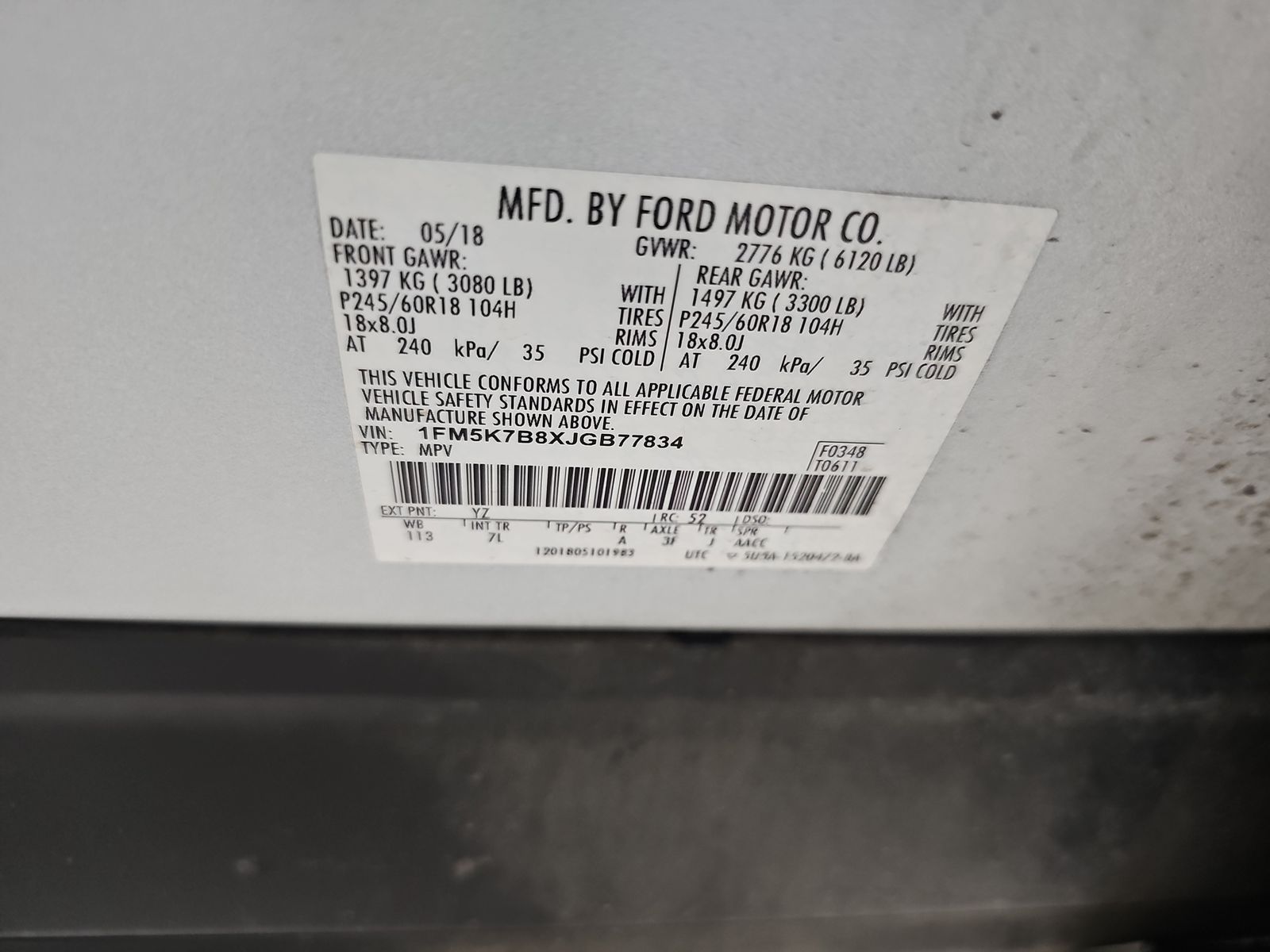 2018 Ford Explorer Base FWD