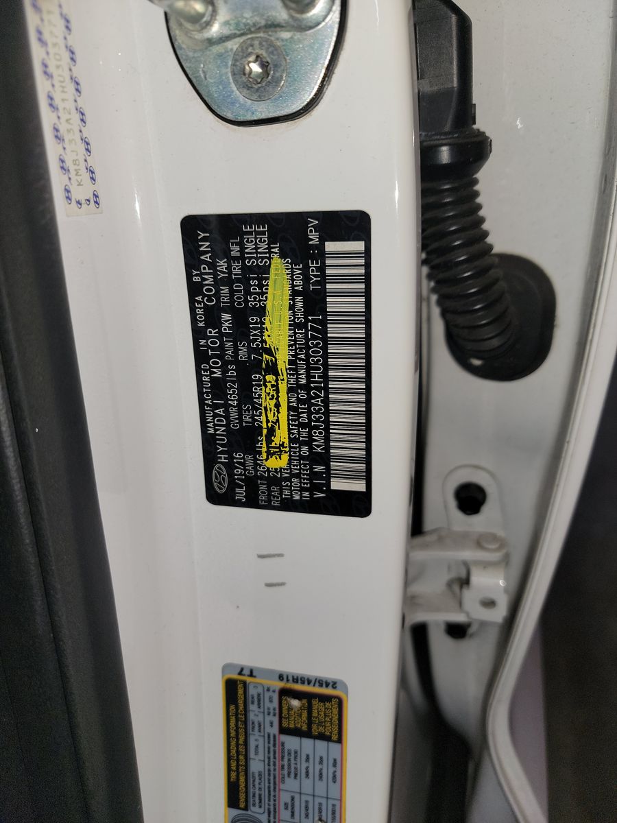 2017 Hyundai Tucson Limited FWD