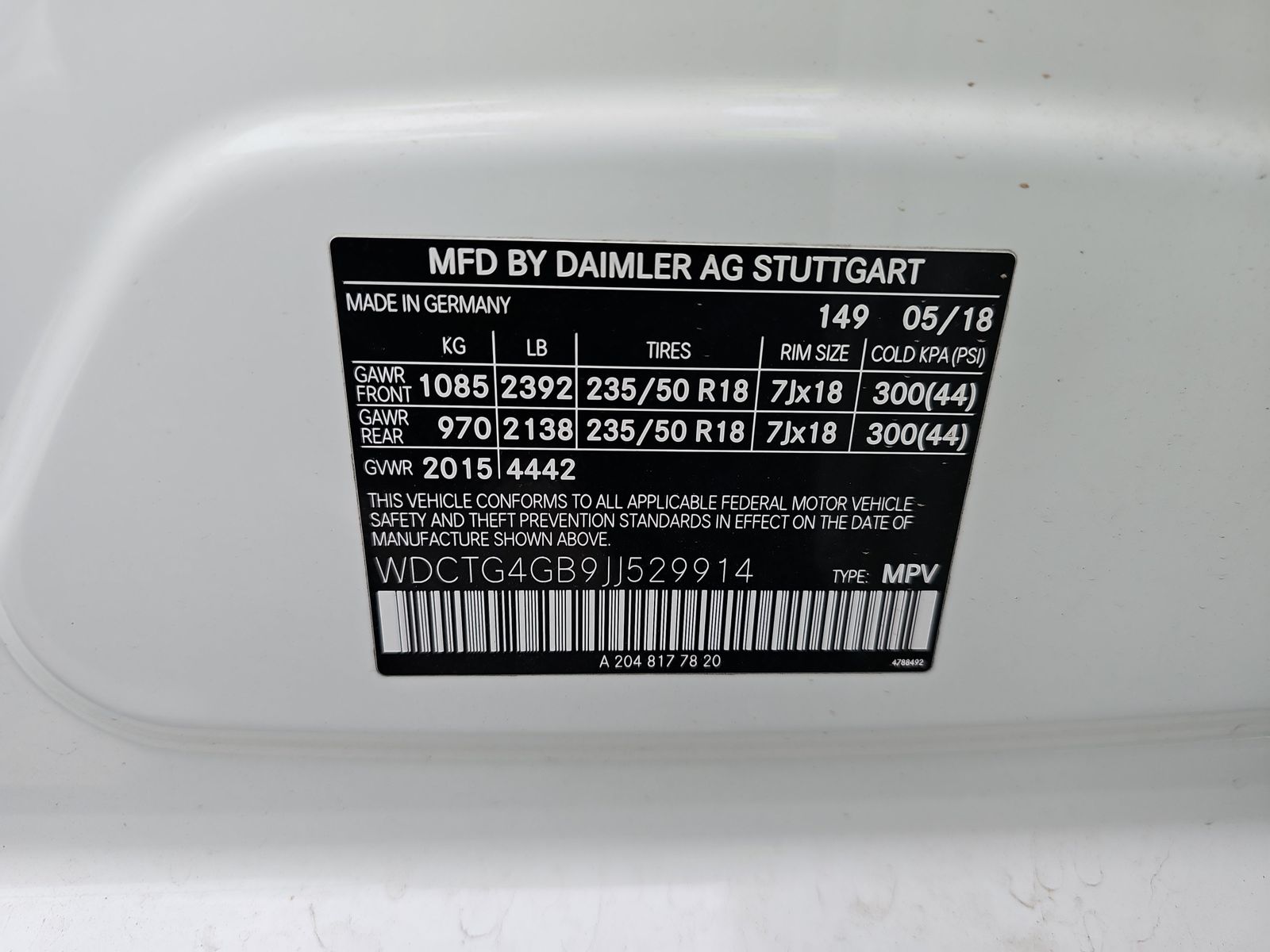 2018 Mercedes-Benz GLA GLA 250 AWD