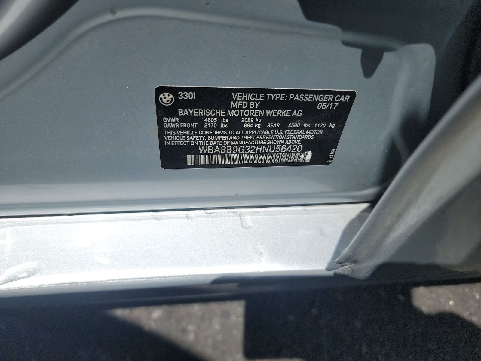 2017 BMW 3 Series 330i RWD