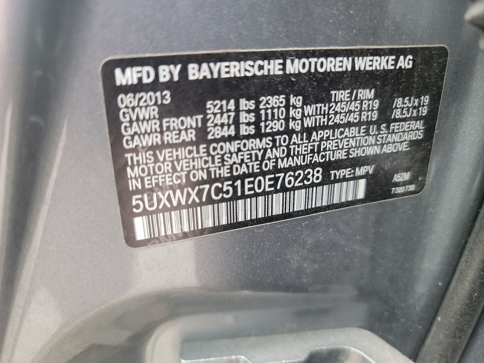 2014 BMW X3 xDrive35i AWD