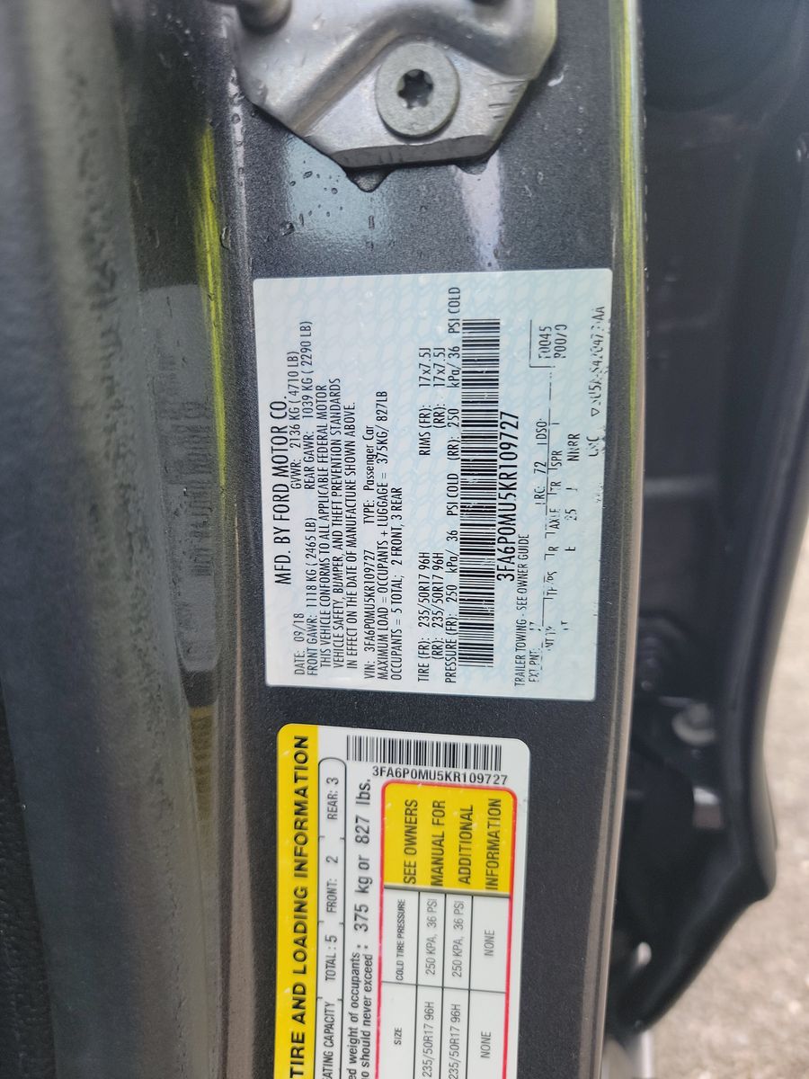 2019 Ford Fusion Hybrid SEL FWD