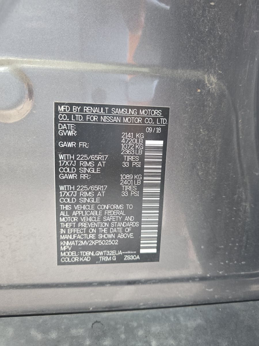 2019 Nissan Rogue SV AWD