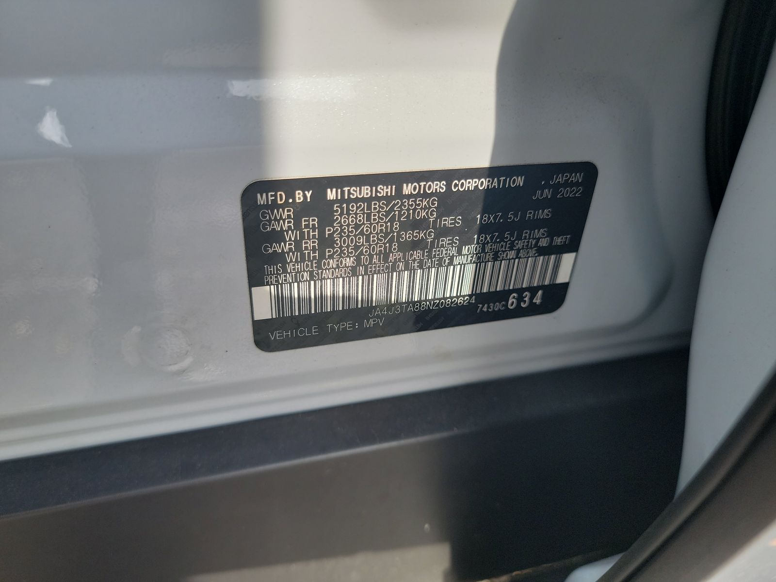 2022 Mitsubishi Outlander ES FWD