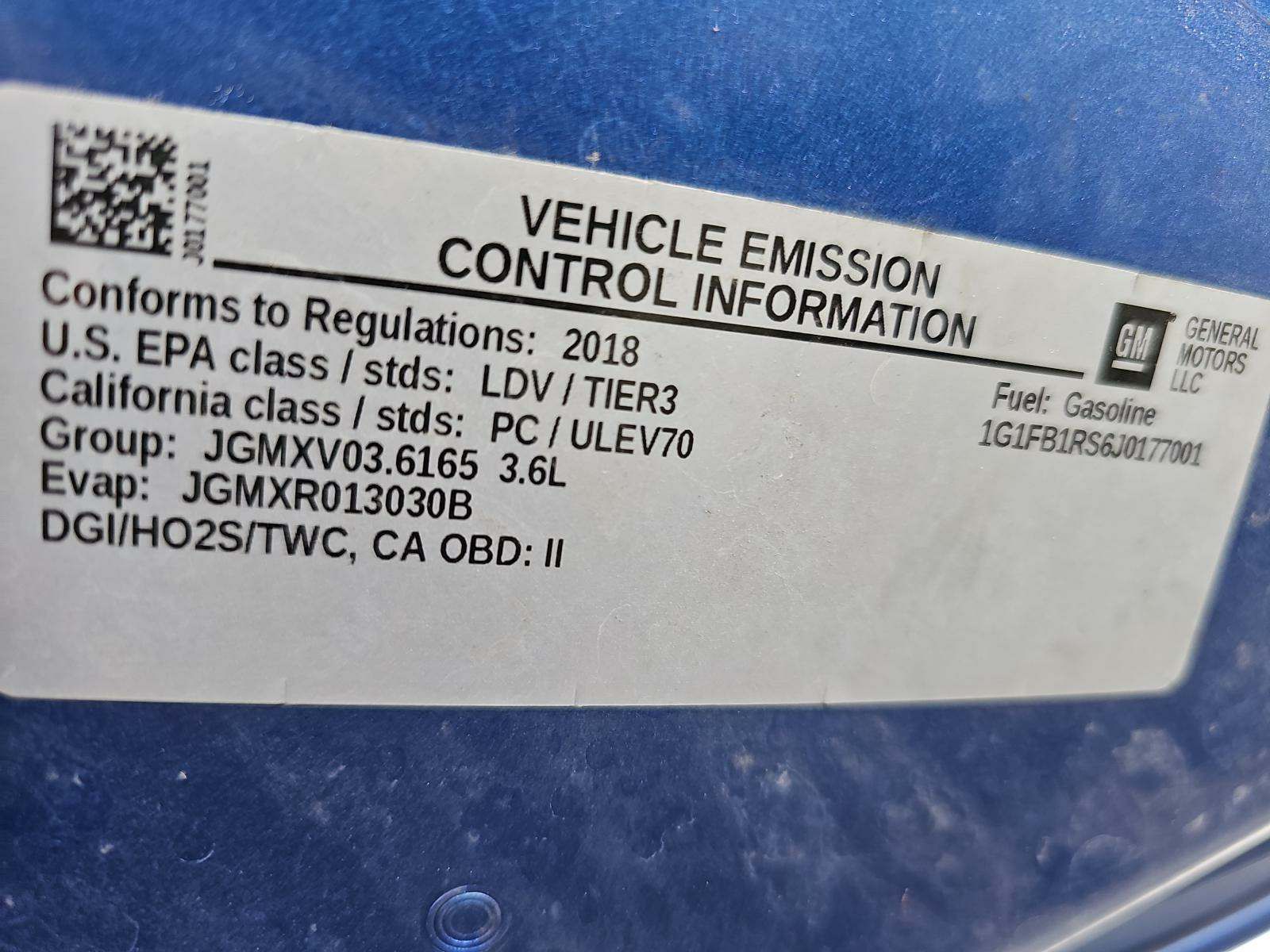 2018 Chevrolet Camaro 1LT RWD