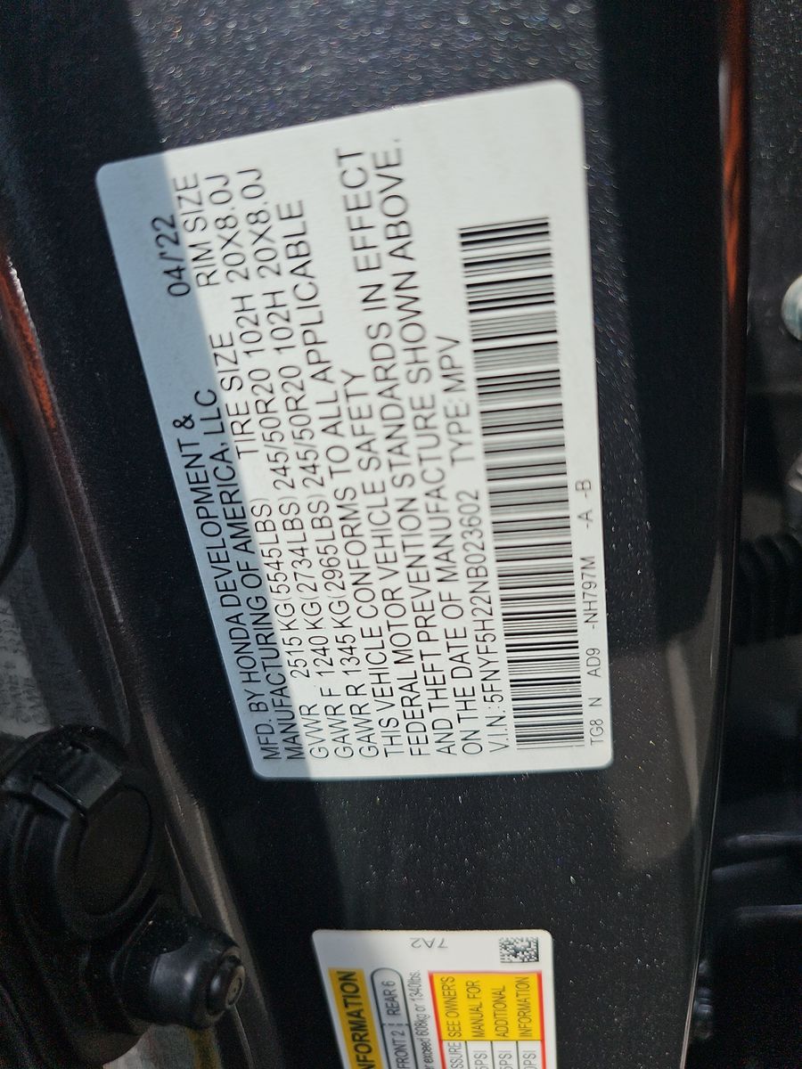 2022 Honda Pilot Special Edition FWD