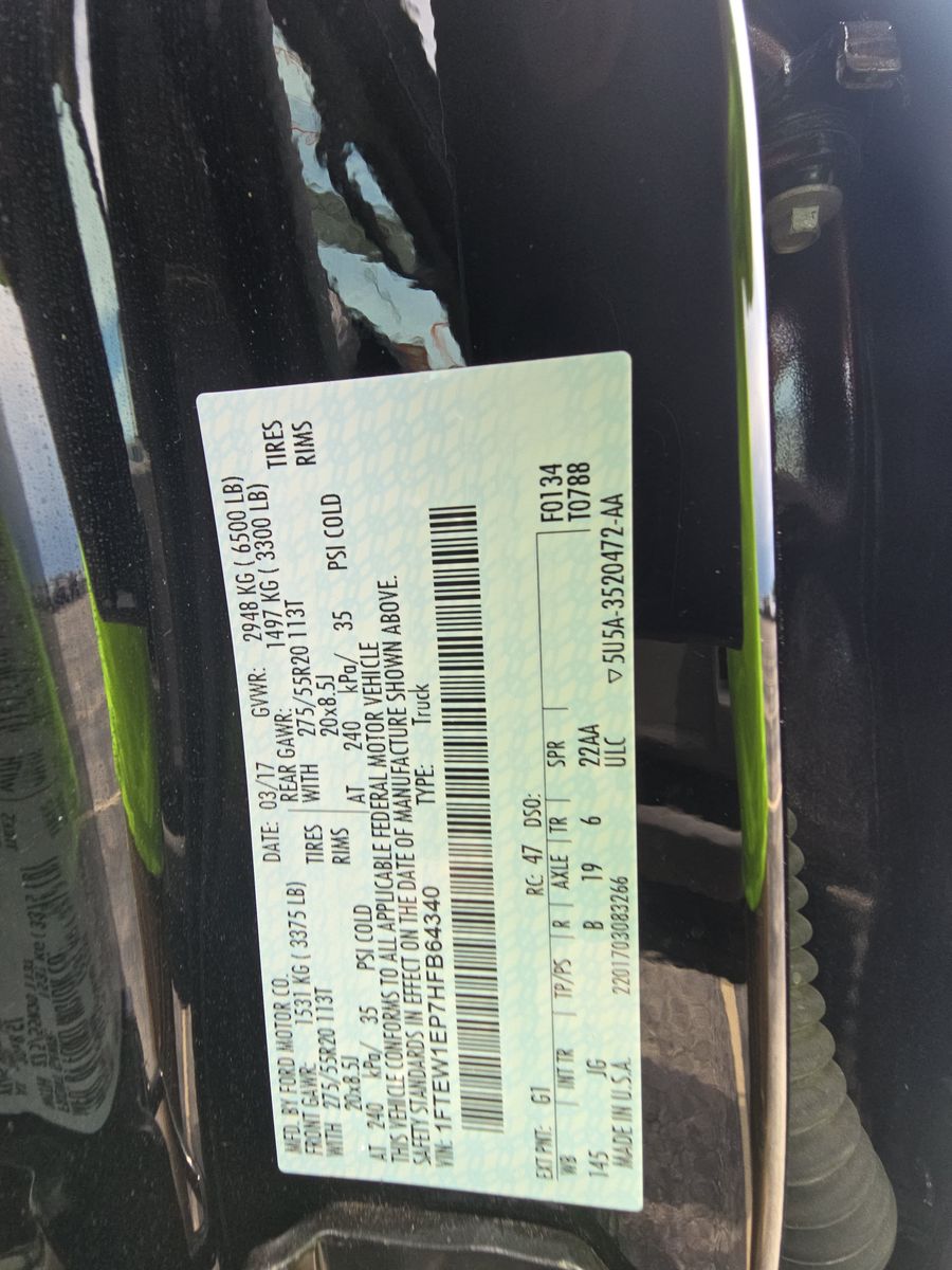 2017 Ford F-150 XL AWD