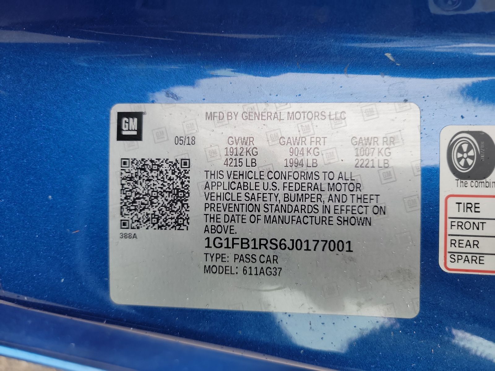 2018 Chevrolet Camaro 1LT RWD