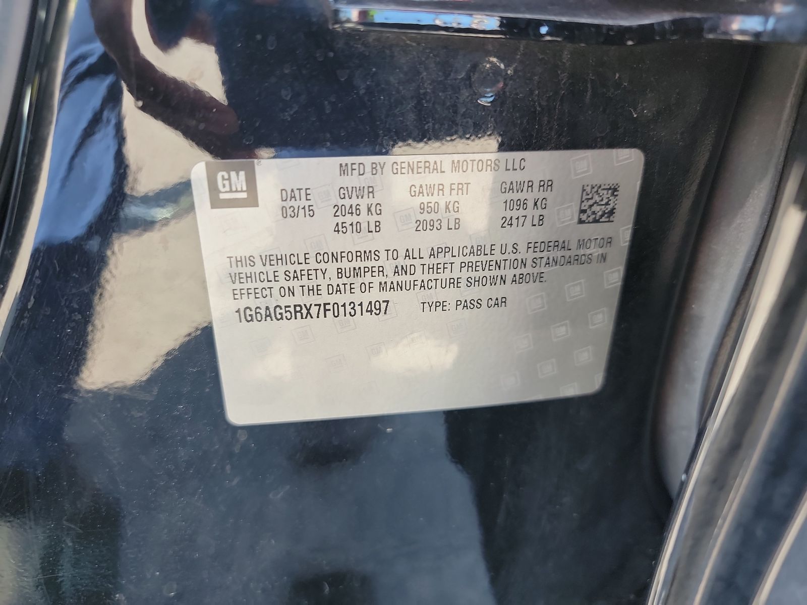 2015 Cadillac ATS Standard AWD