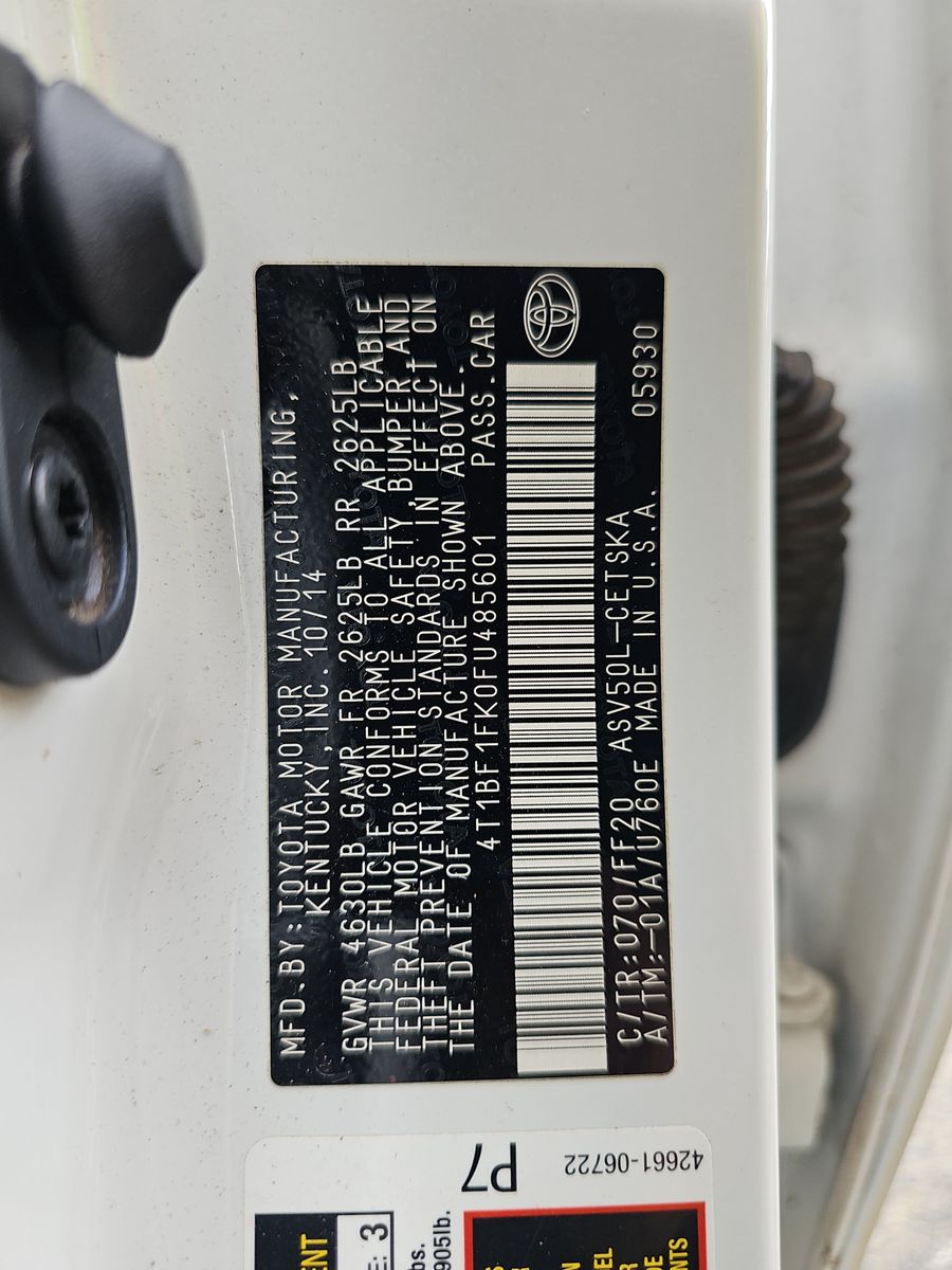 2015 Toyota Camry SE FWD